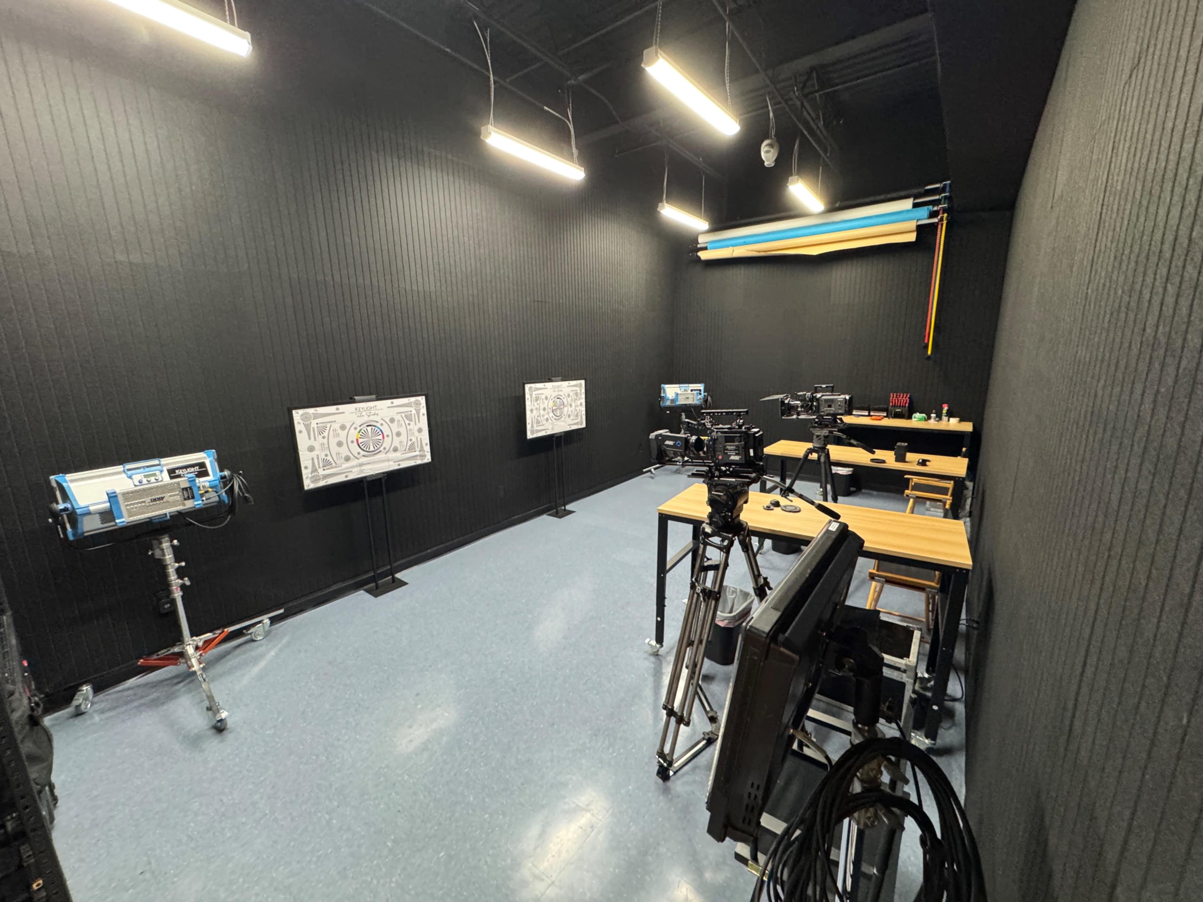 Black box studio with paintable 180º white cyc wall. Image in Clermont, Clermont, FL
