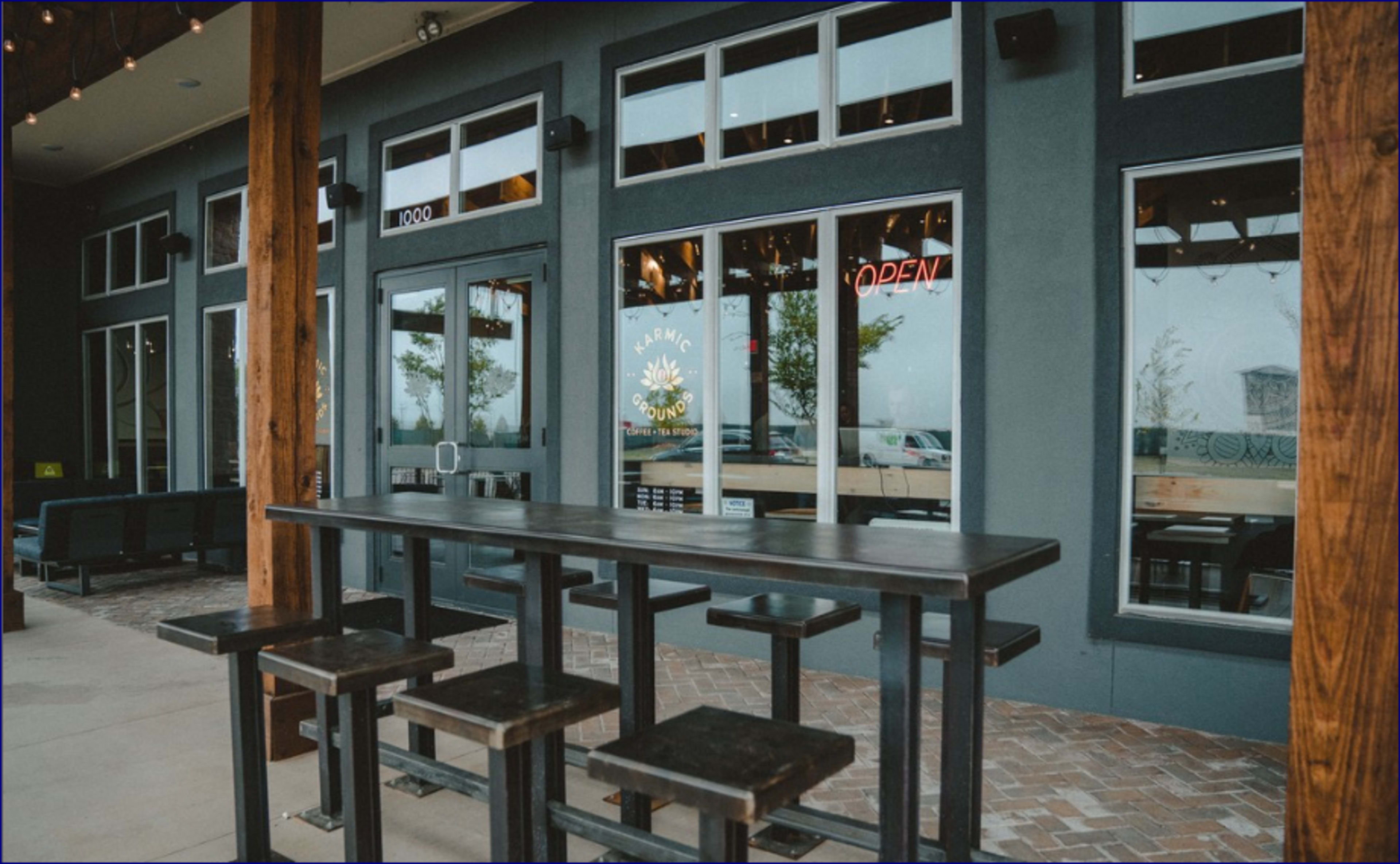 Modern Coffee Studio with Bar and Patio Space Image in George Mixon, FRISCO, TX
