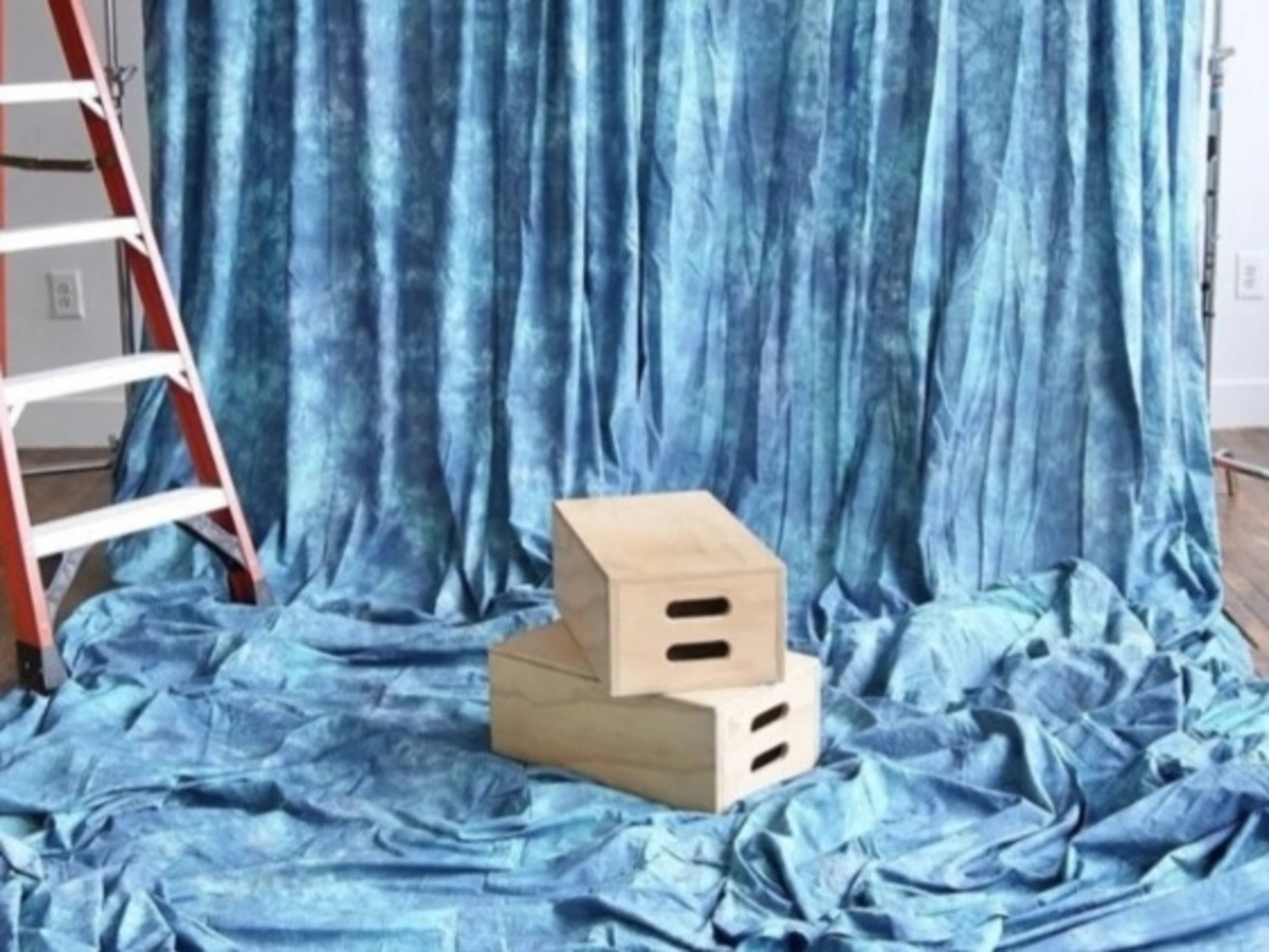 Cool blue trip - fabric background