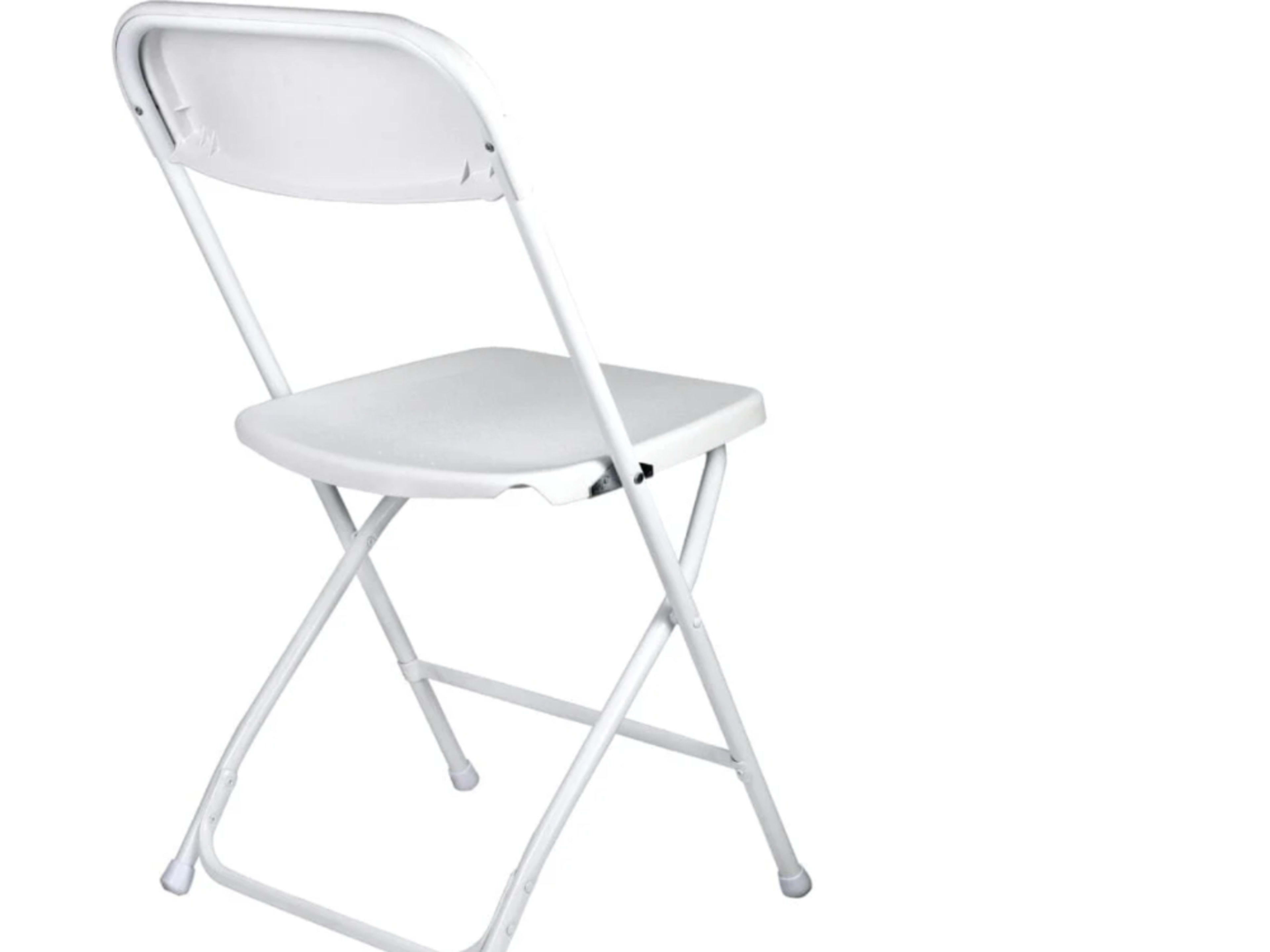 White Plastic Folding Chair