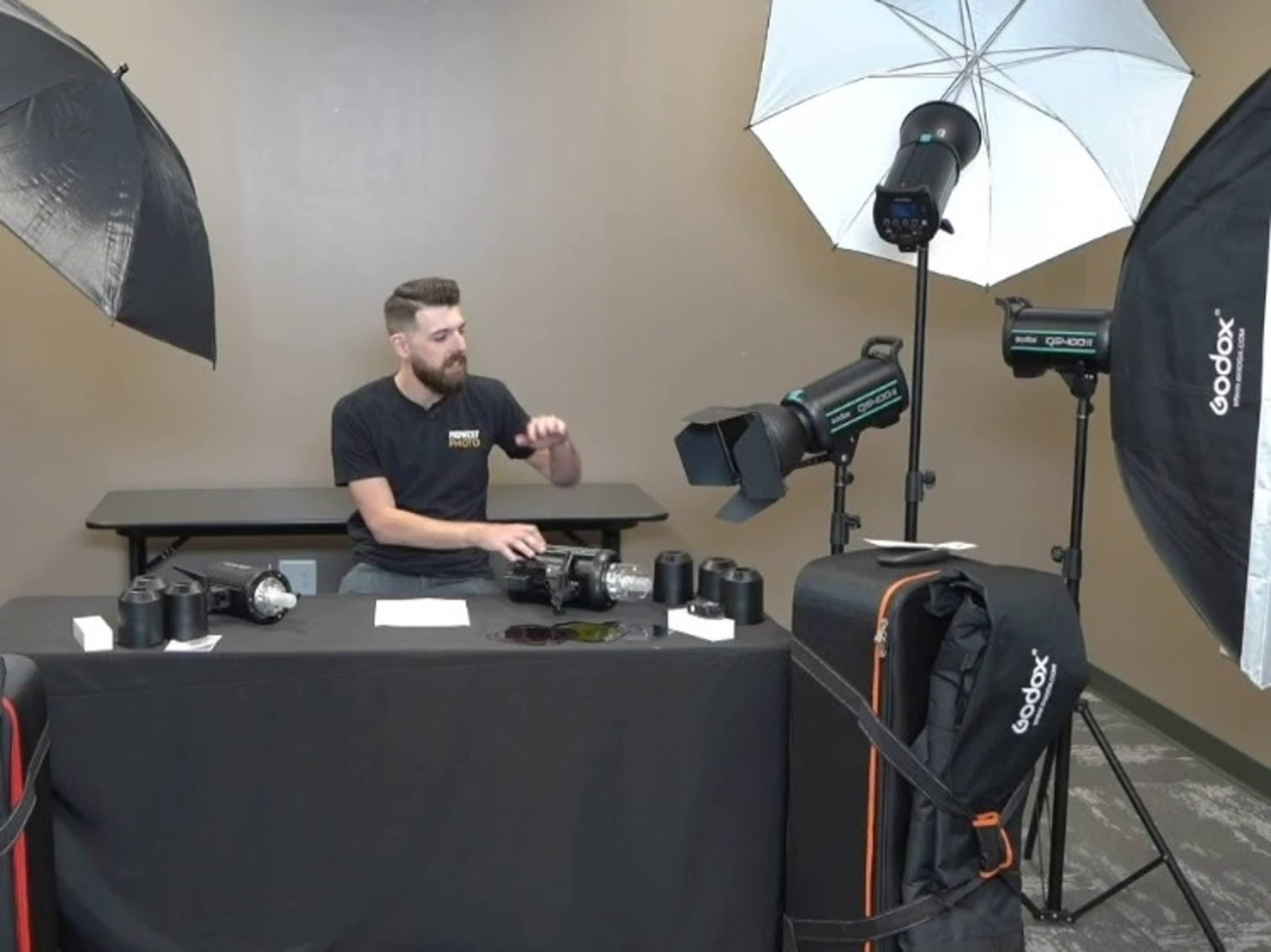 Studio Lighting Kit (Strobes, Triggers, Softboxes)