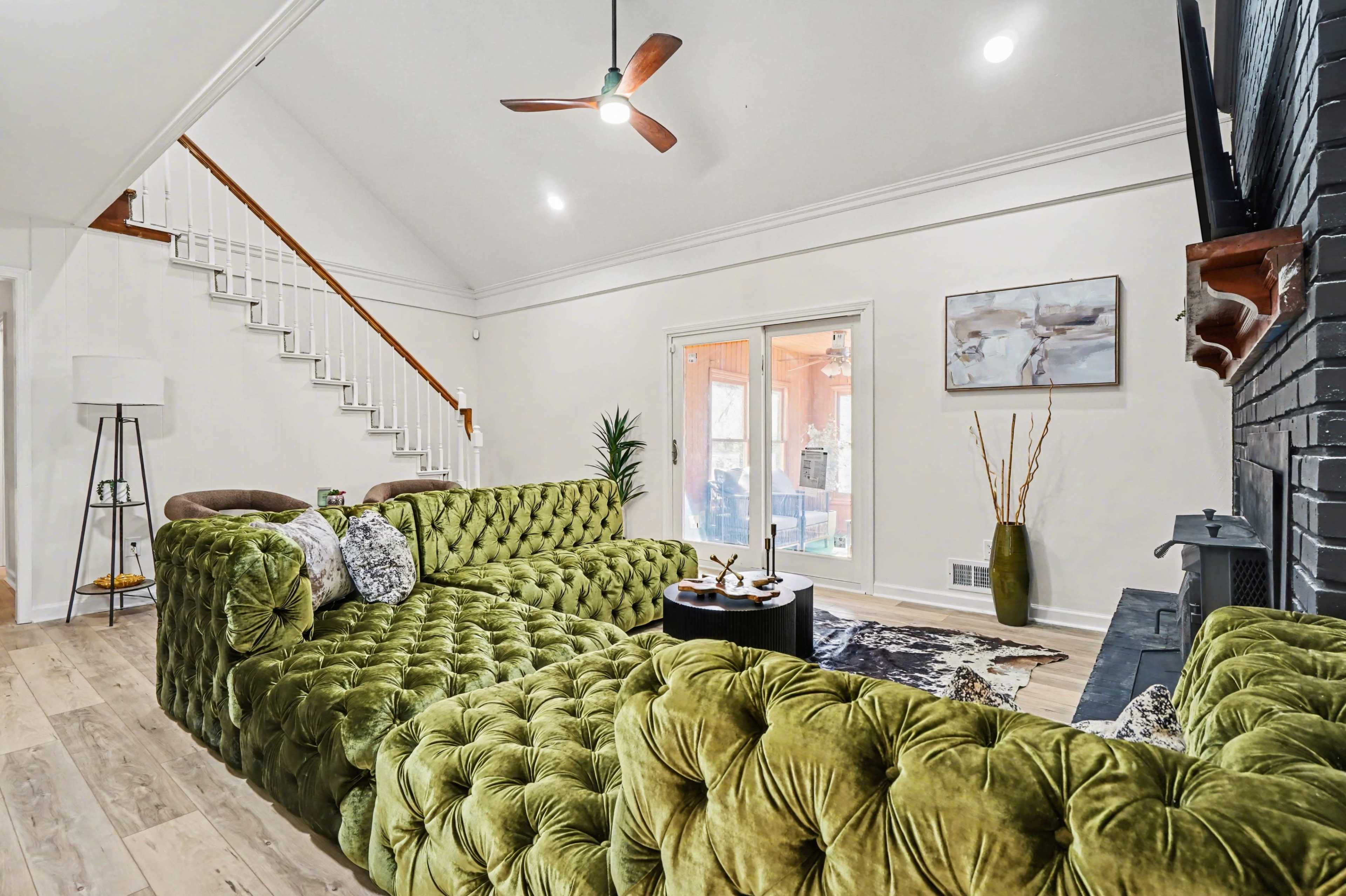 Scandinavian Modern Content House | Luxury Kitchen + Statement Fireplace Image in , Lithonia, GA