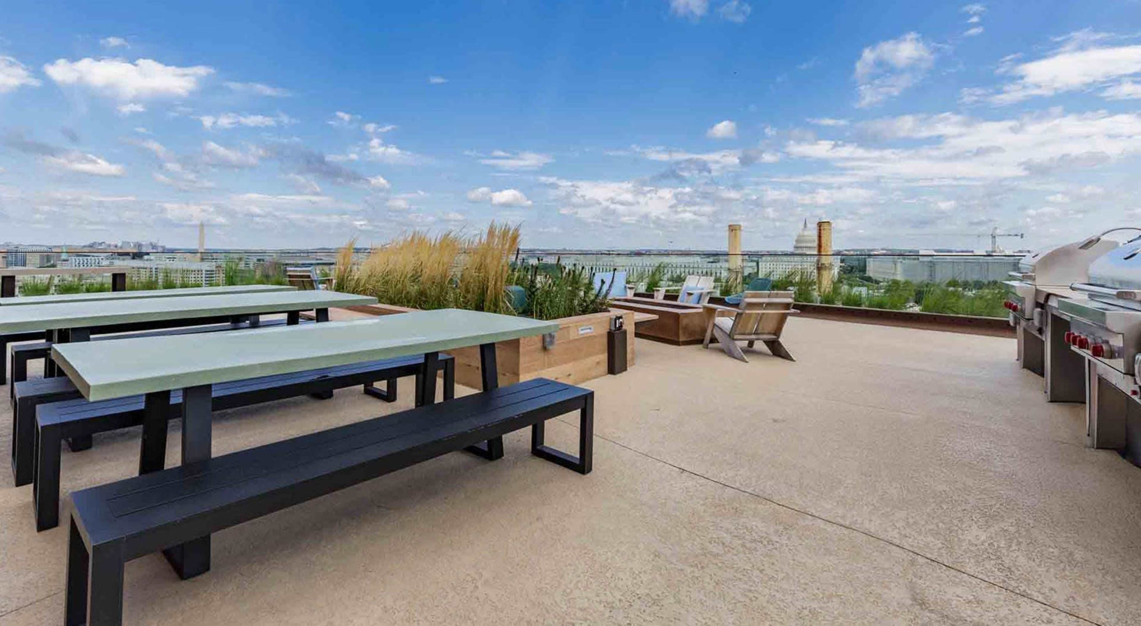 Beer garden in the Navy Yard with stunning views overlooking the monuments Image in Navy Yard, Washington, DC
