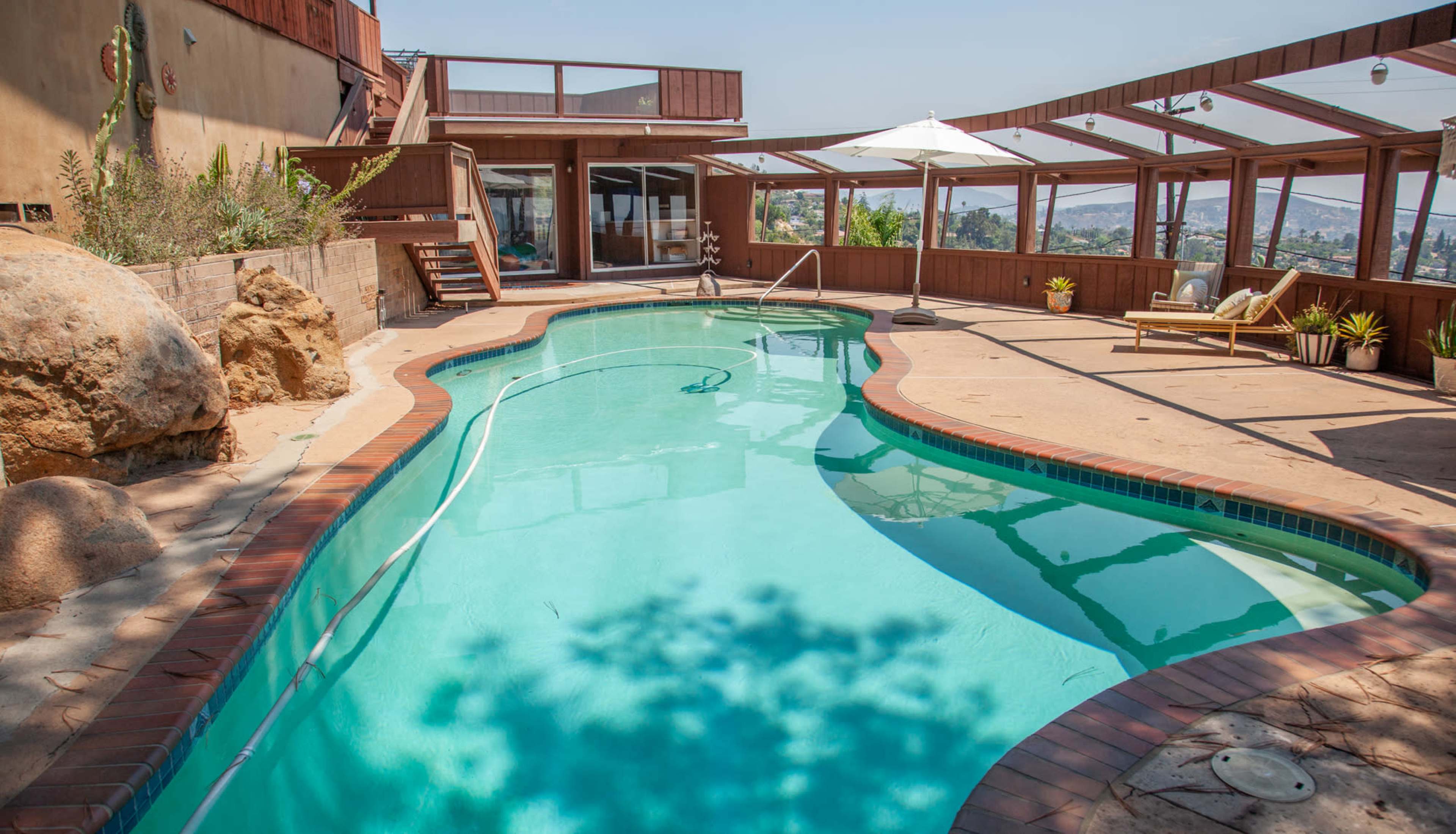 Sculptural Mid-Century Hilltop with Expansive Ocean and City Views Image in Casa de Oro-Mount Helix, La Mesa, CA