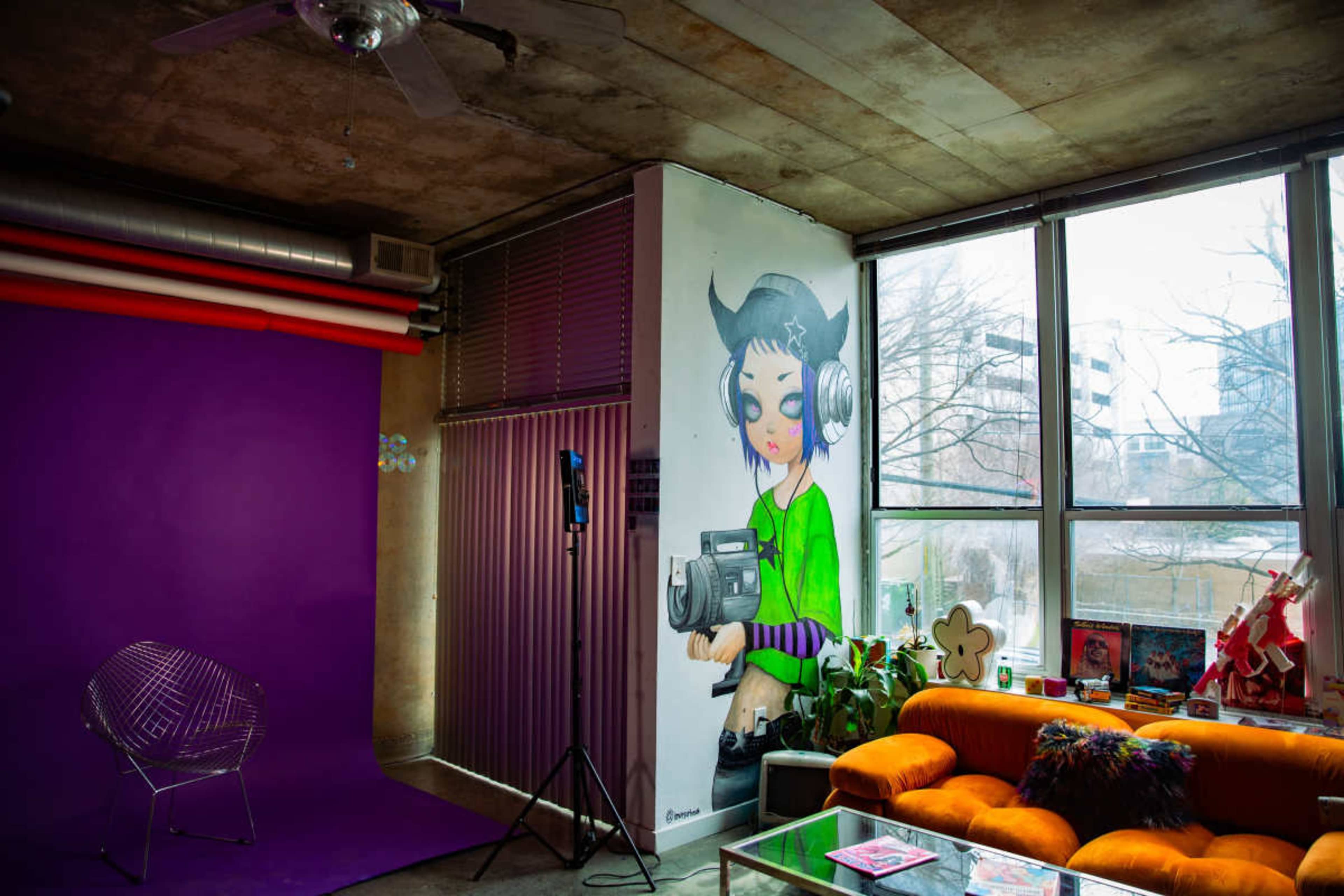 Industrial loft studio with Y2K vintage props Image in Midtown, Atlanta, GA