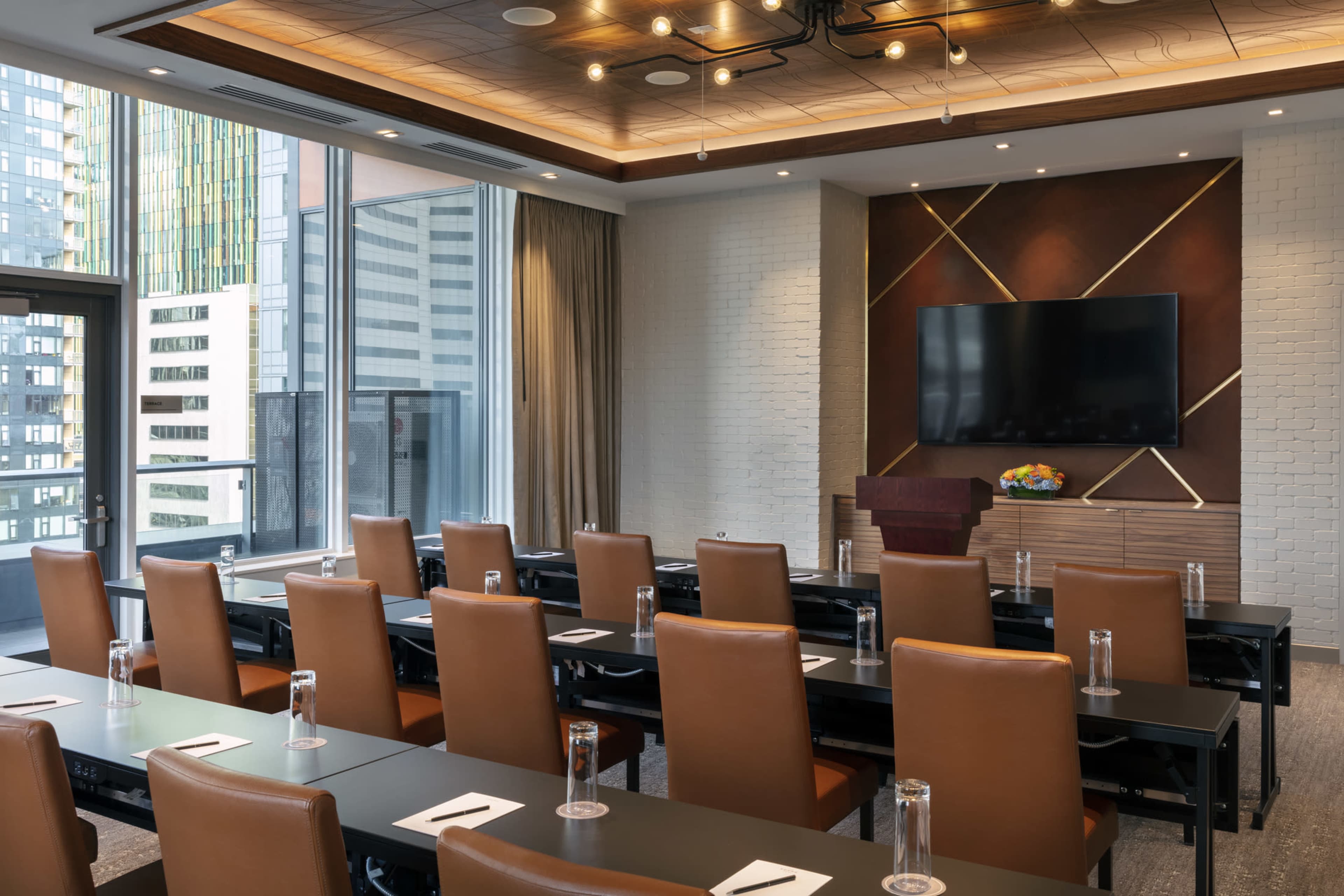 Belltown meeting space with large windows, private terrace and Space Needle views! Image in Belltown, Seattle, WA