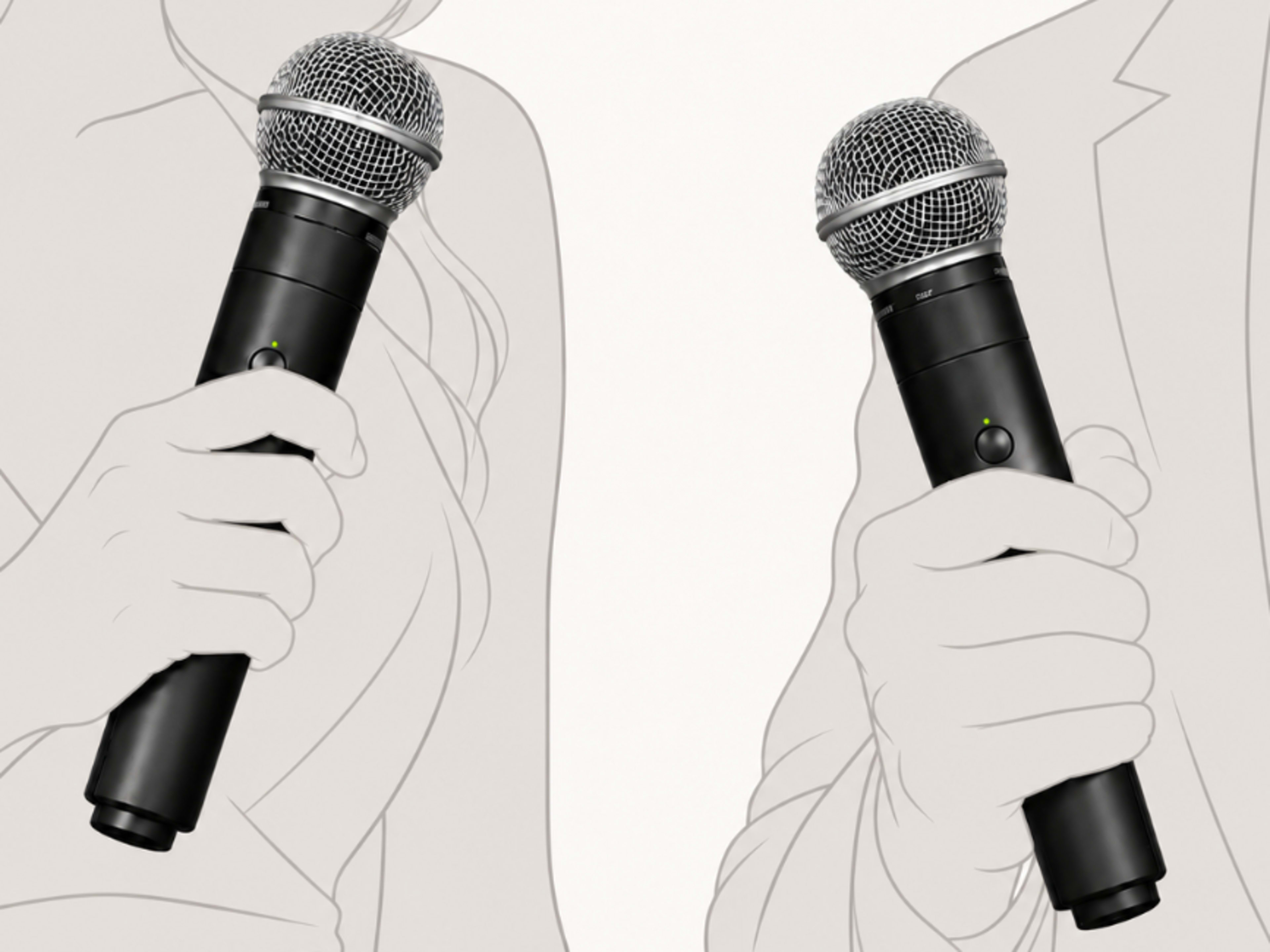 Shure Dual Wireless Handheld Microphones (2 Mics)