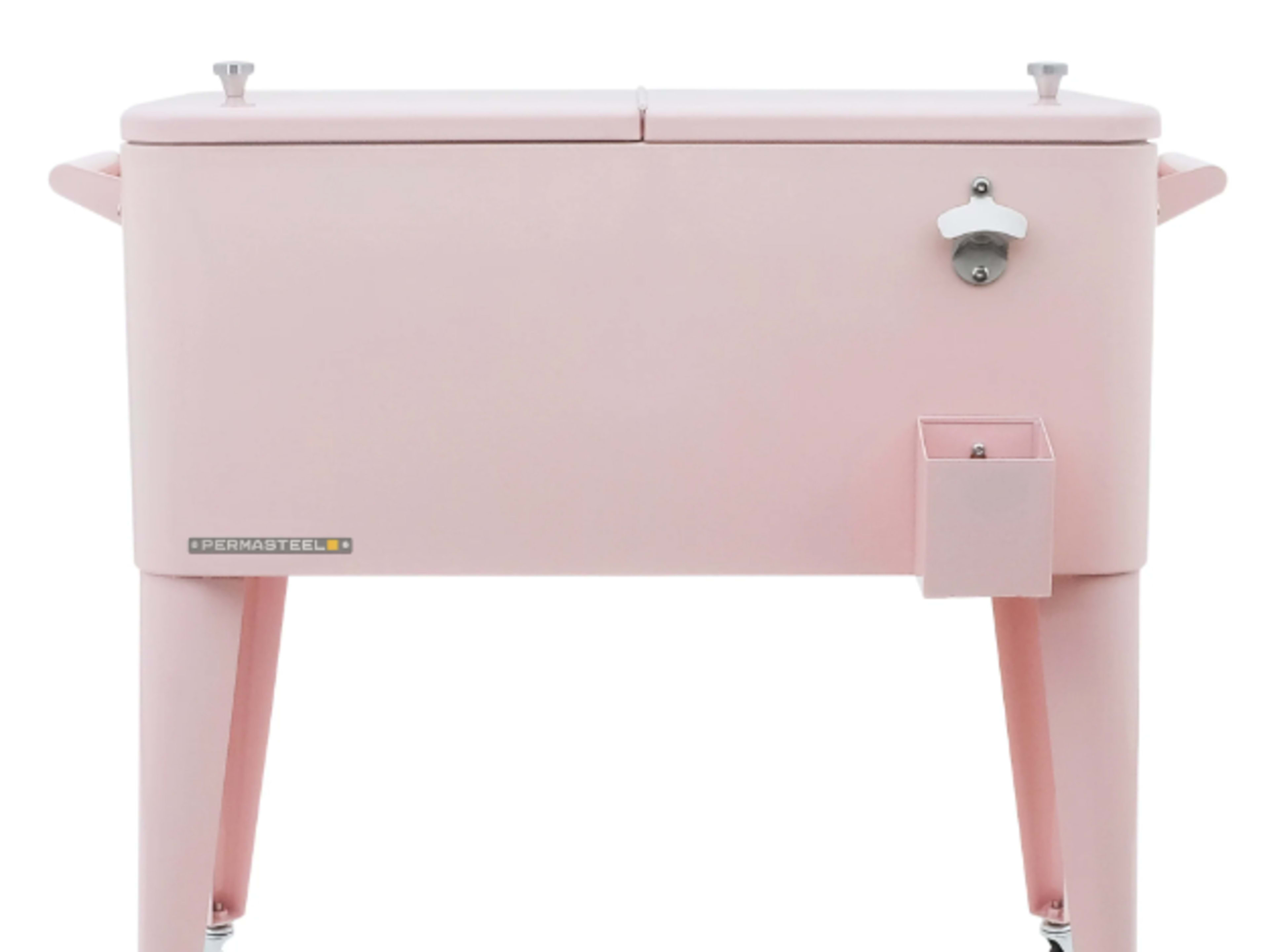 Pink Rolling Drink Cart/Cooler