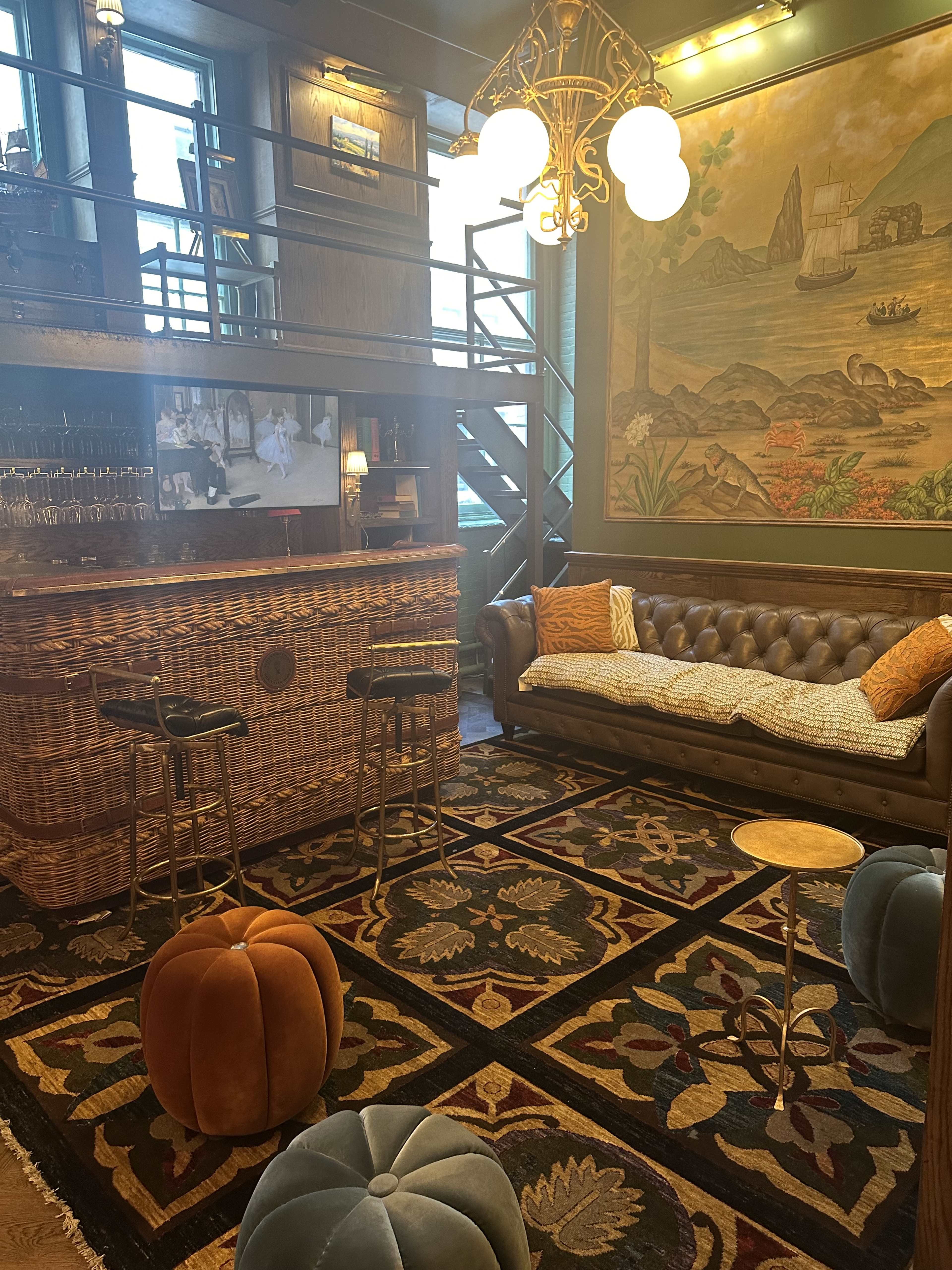 Charming Event Space with Vintage Decor and DJ Setup Image in Lower Manhattan, New York, New York