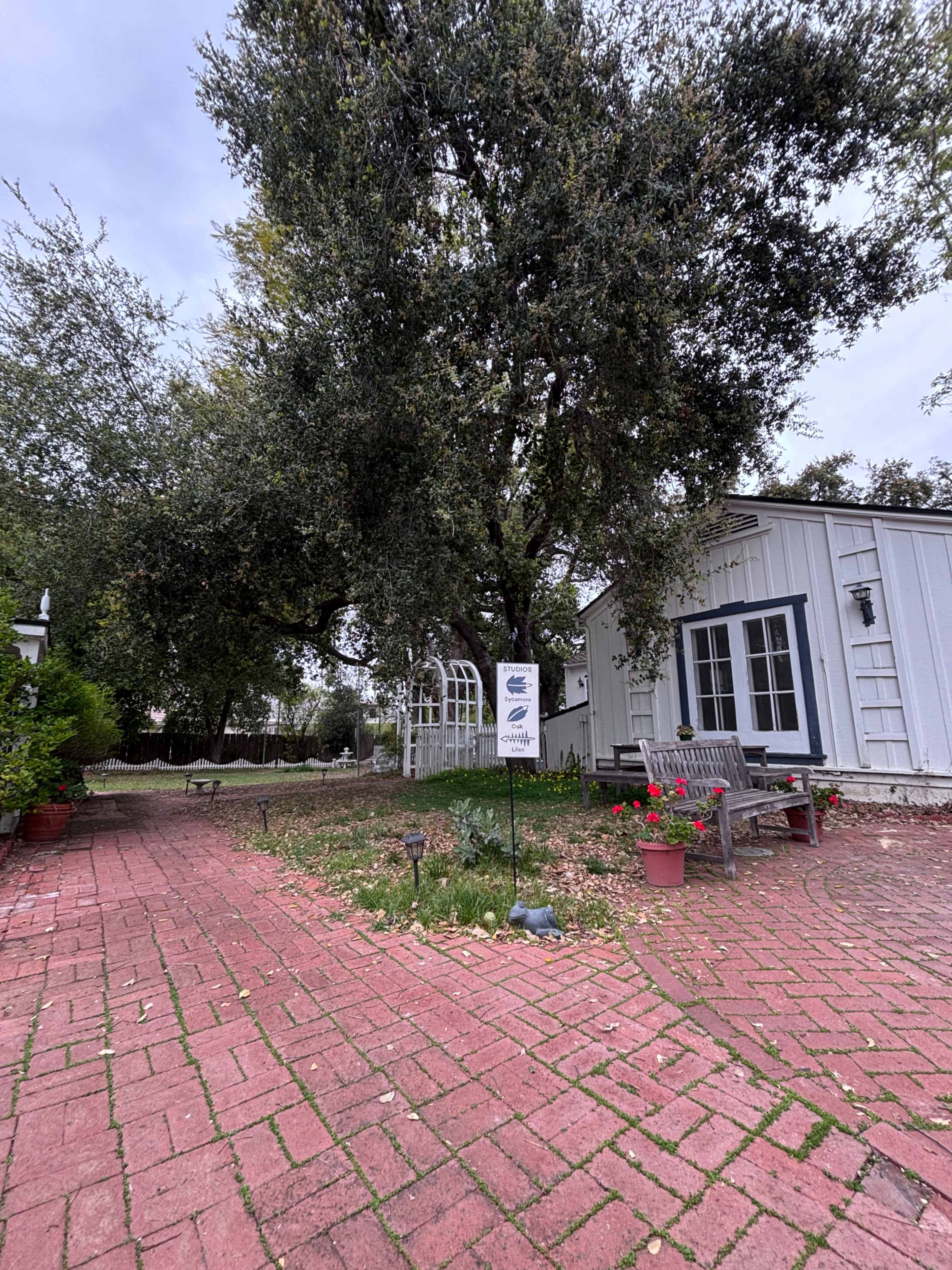 Tree-Filled Backyard of Historic Home Image in Tarzana, Woodland Hills, CA