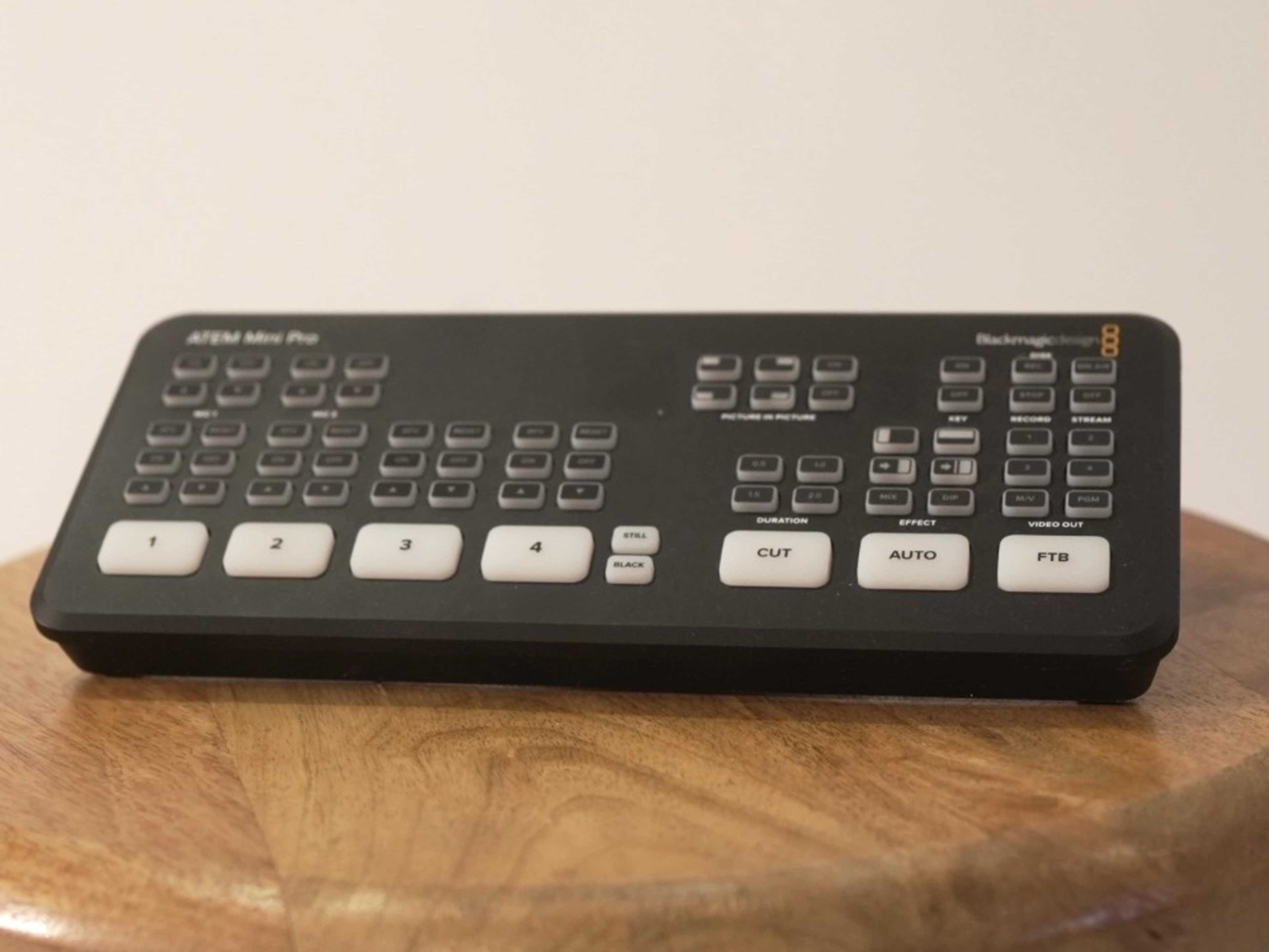 BlackMagic Atem Mini PRO Live streaming interface