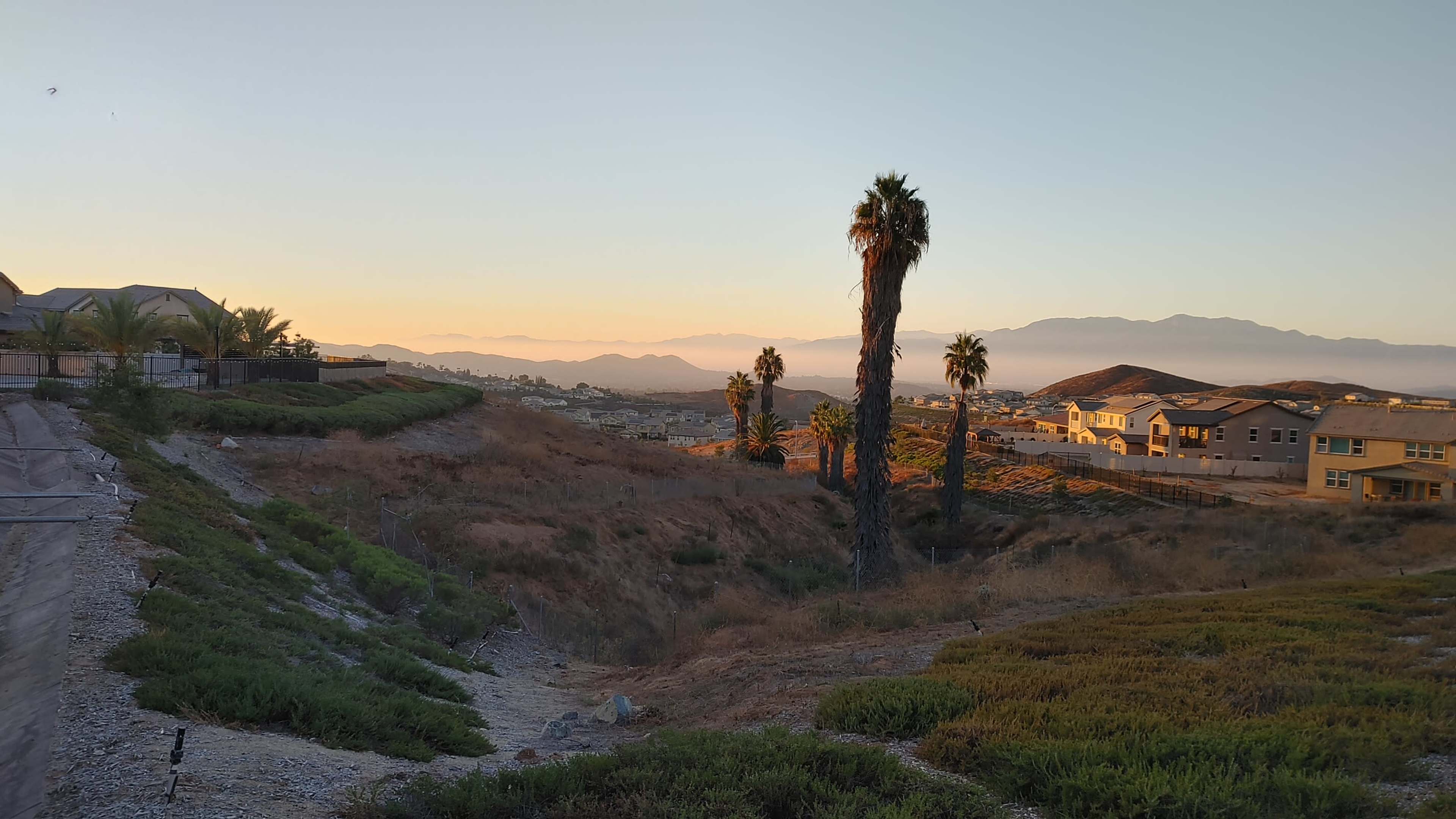 Suburban Farmhouse Style Backyard with Expansive Inland Empire Views Image in , Riverside, CA