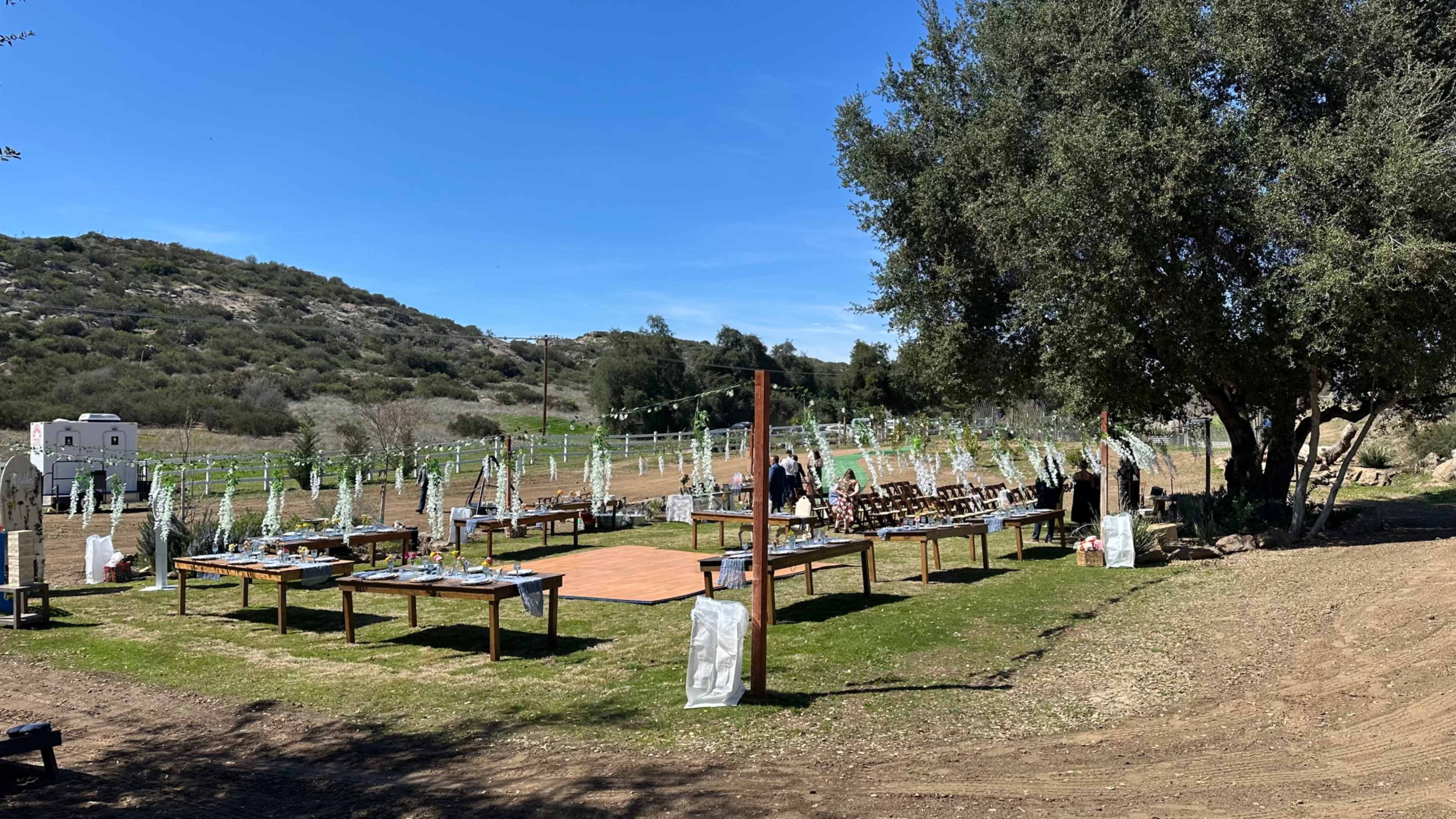 Temecula Equestrian community, rolling hills, oak trees, open fields, olive grove, garden. Image in Sage, Temecula, CA