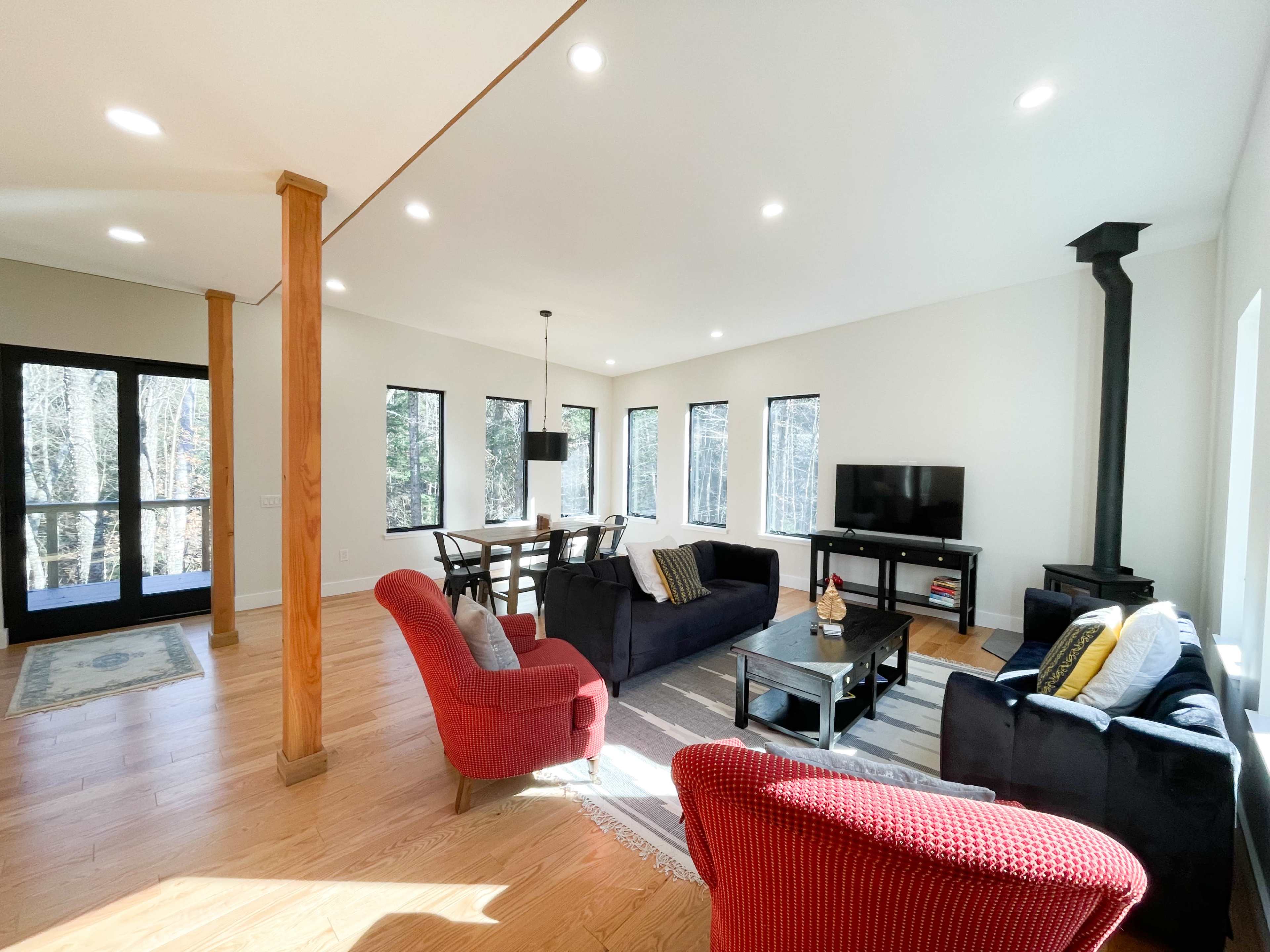 Luxury Modern Home with Forest Views Image in Plymouth, Plymouth, VT