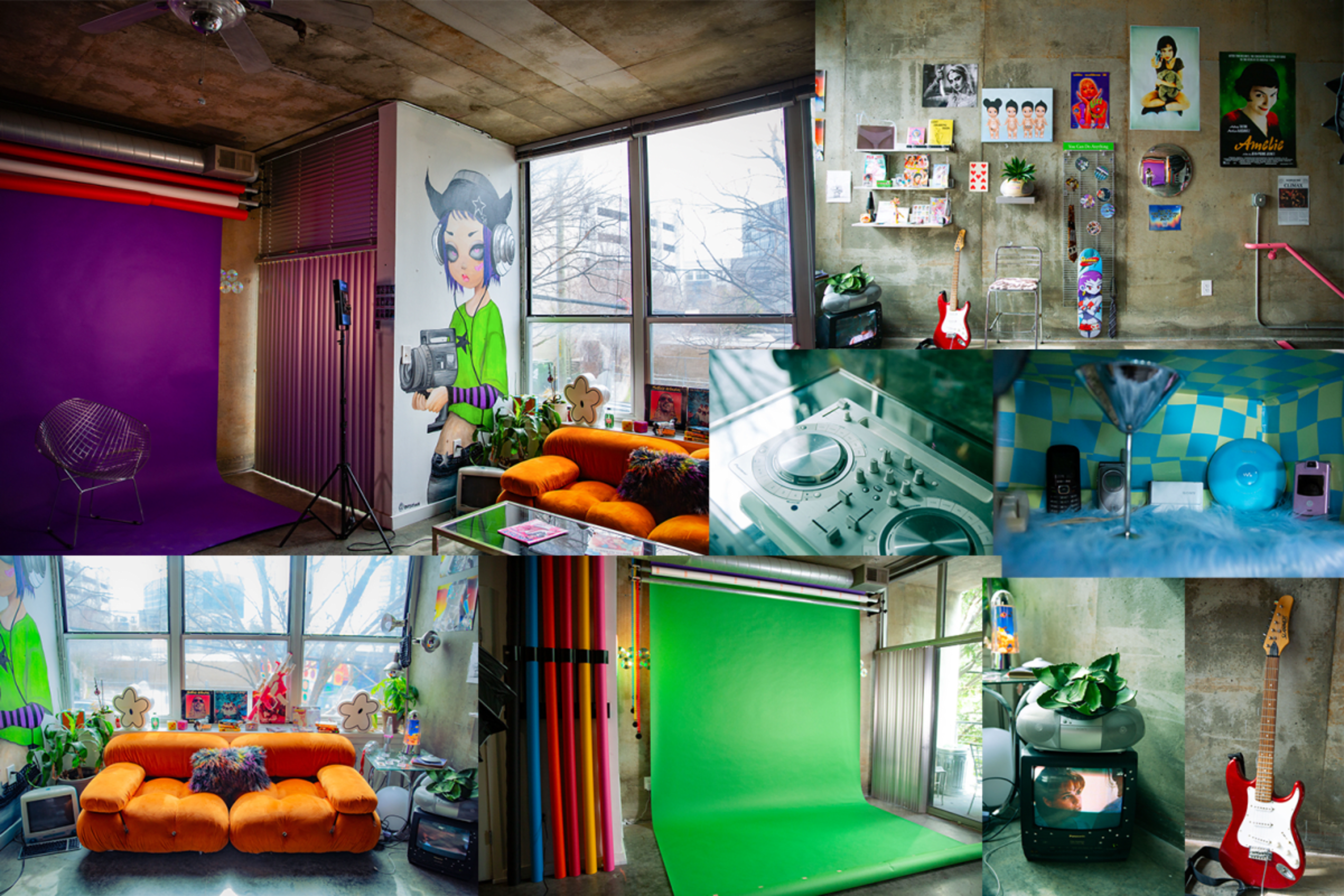 Industrial loft studio with Y2K vintage props Image in Midtown, Atlanta, GA