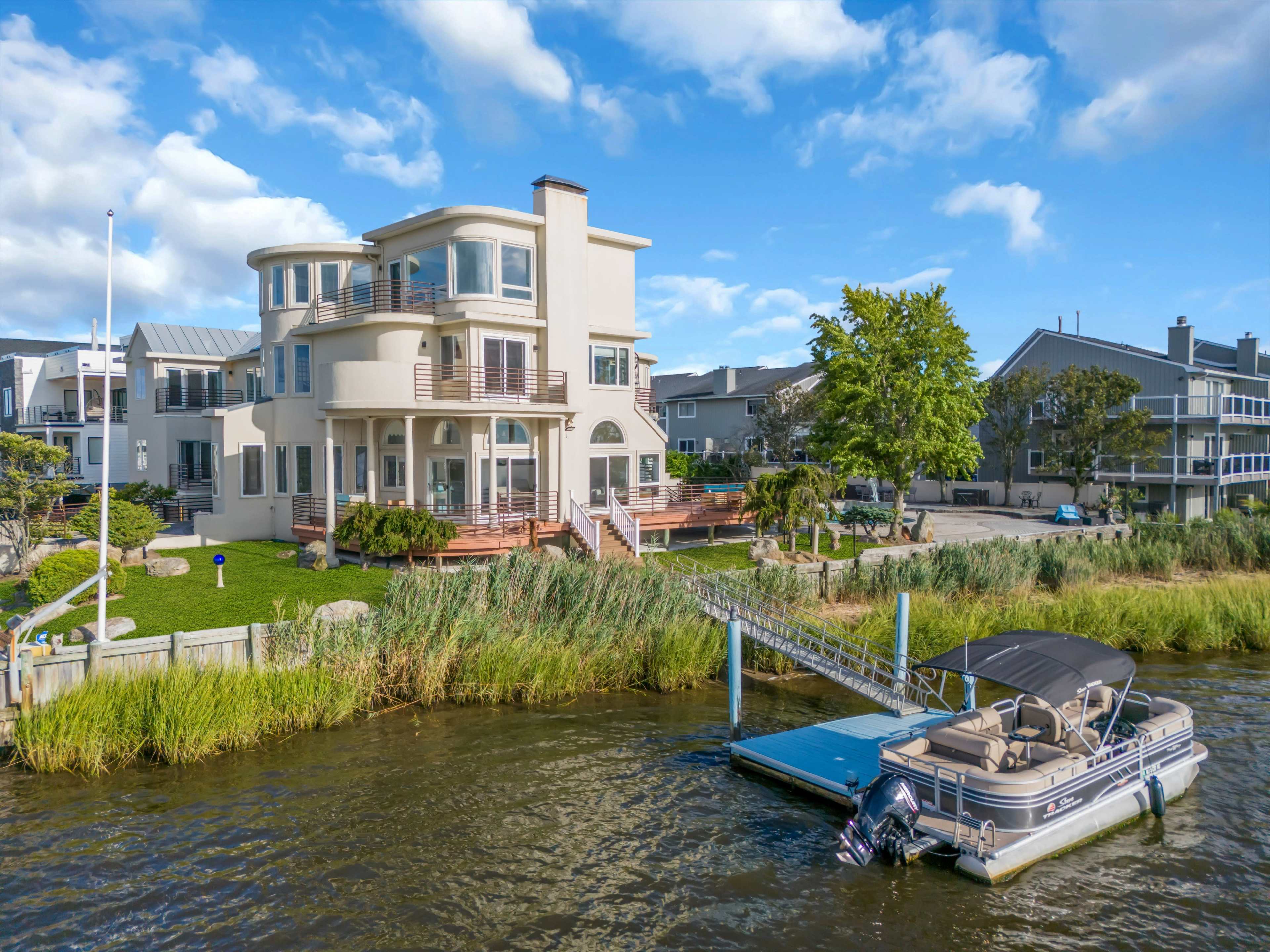 Luxury Waterfront Villa • Heated Pool + Dock Image in Sea Bright, Sea Bright, NJ