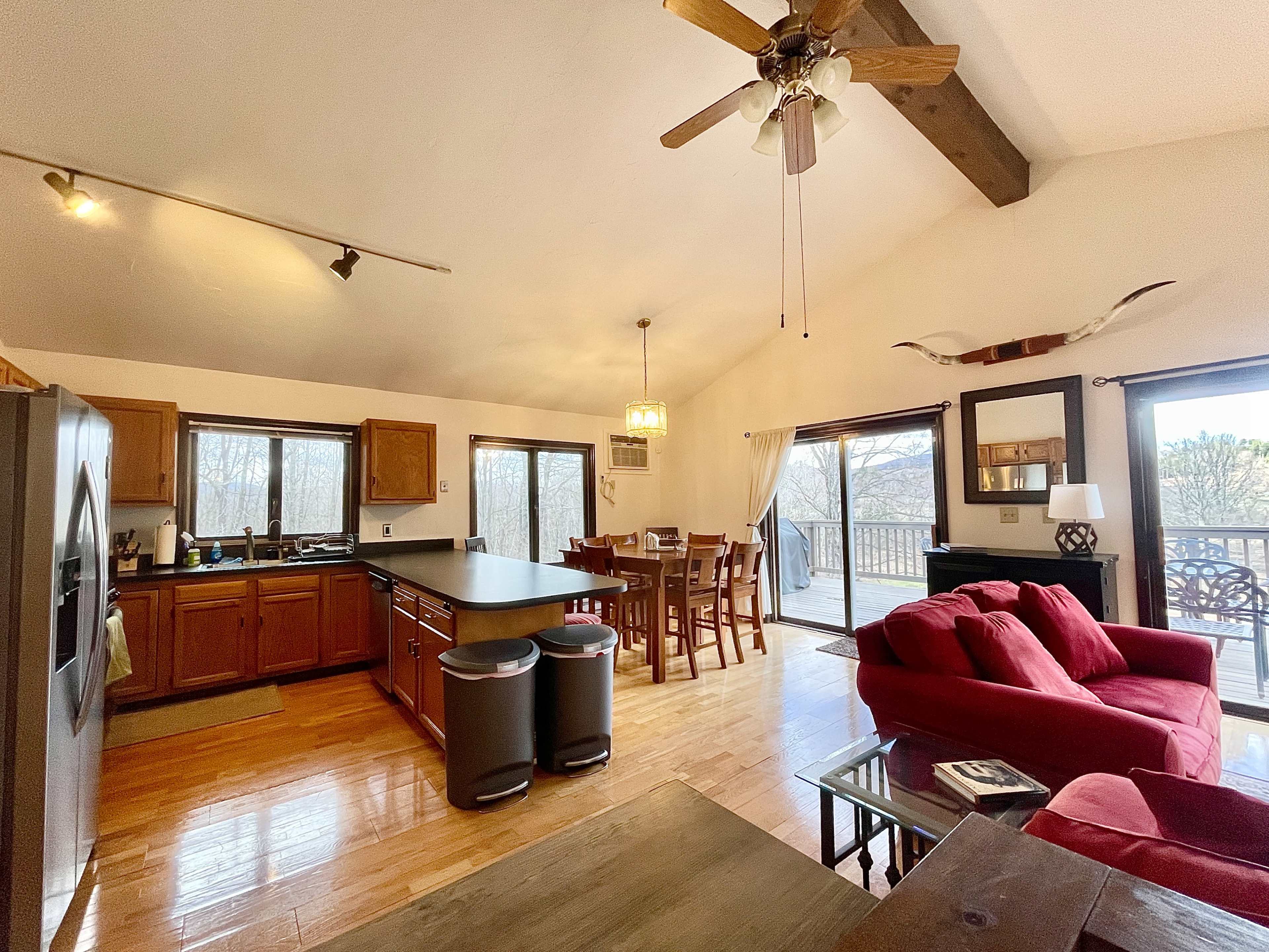 Serene 3-Acre Catskill Oasis with Deck, Fire Pit, Hot Tub, River, & Mountain View’s Image in Windham, Hensonville, NY