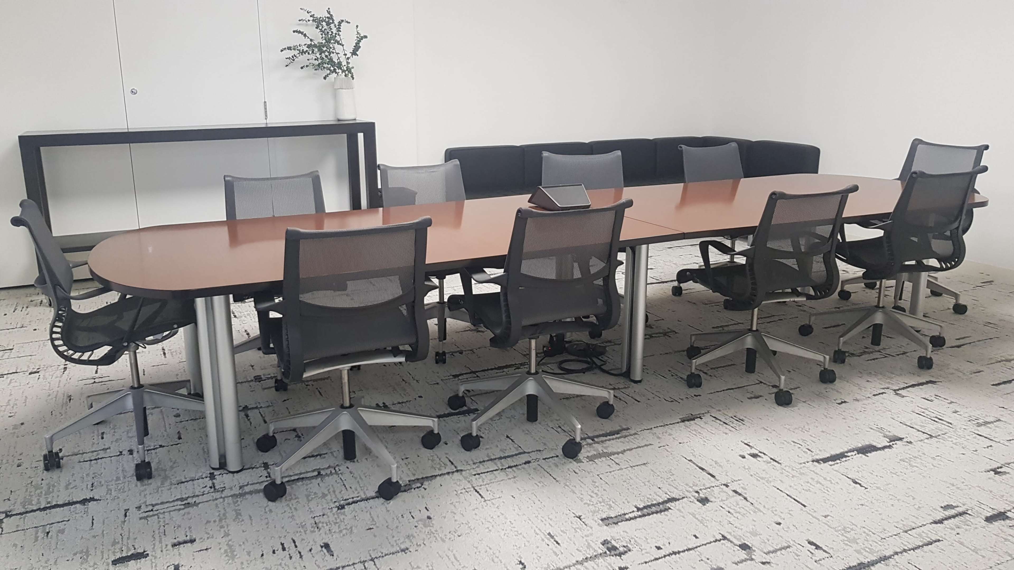 Executive Boardroom with Zoom System Image in Downtown, Boston, MA