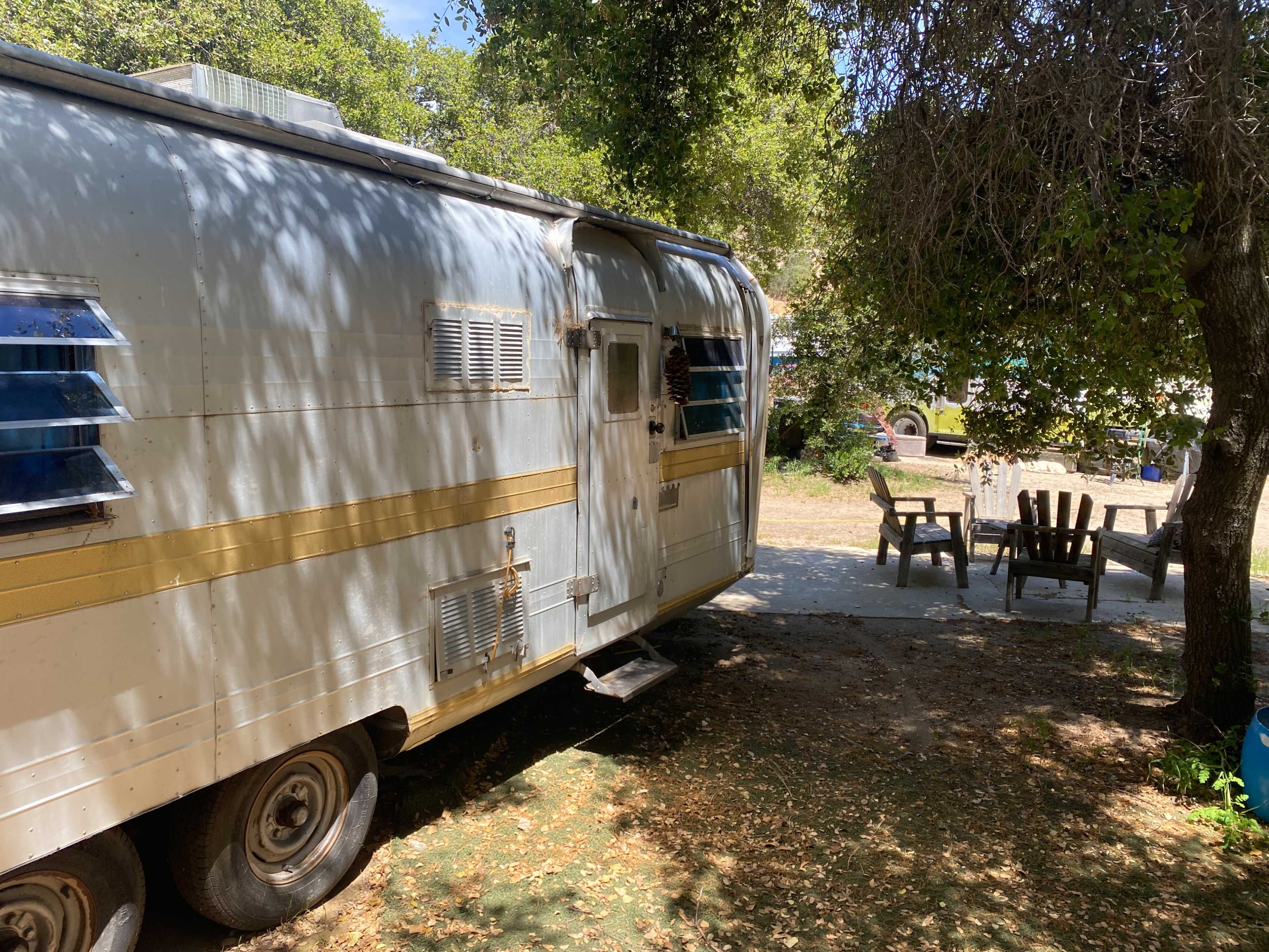Vintage Airstream RV on High Desert Ranch Image in Leona Valley, Leona Valley, CA