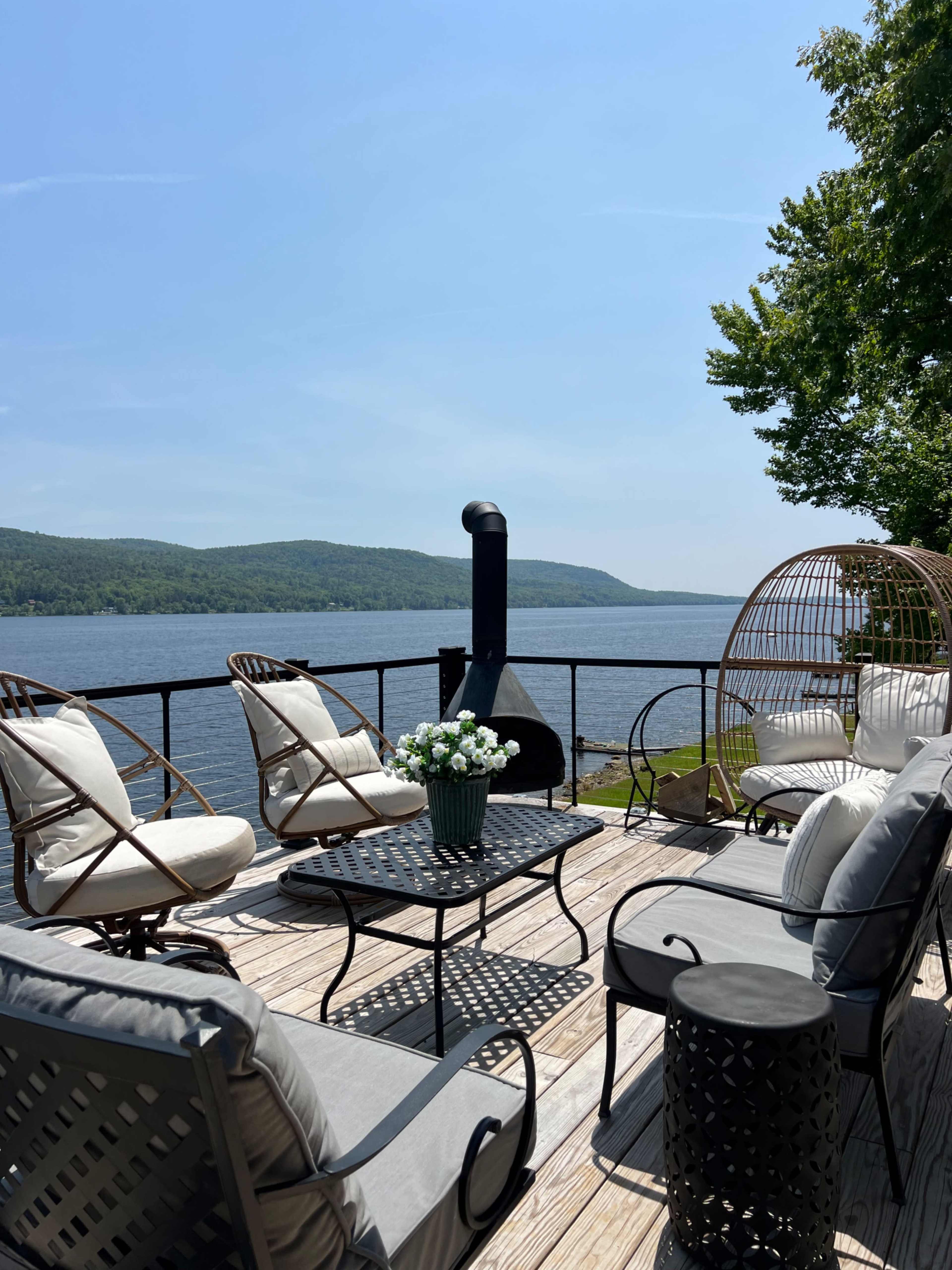 Edinburg A-Frame: A Modern Lakefront Escape Image in Edinburg, Northville, NY