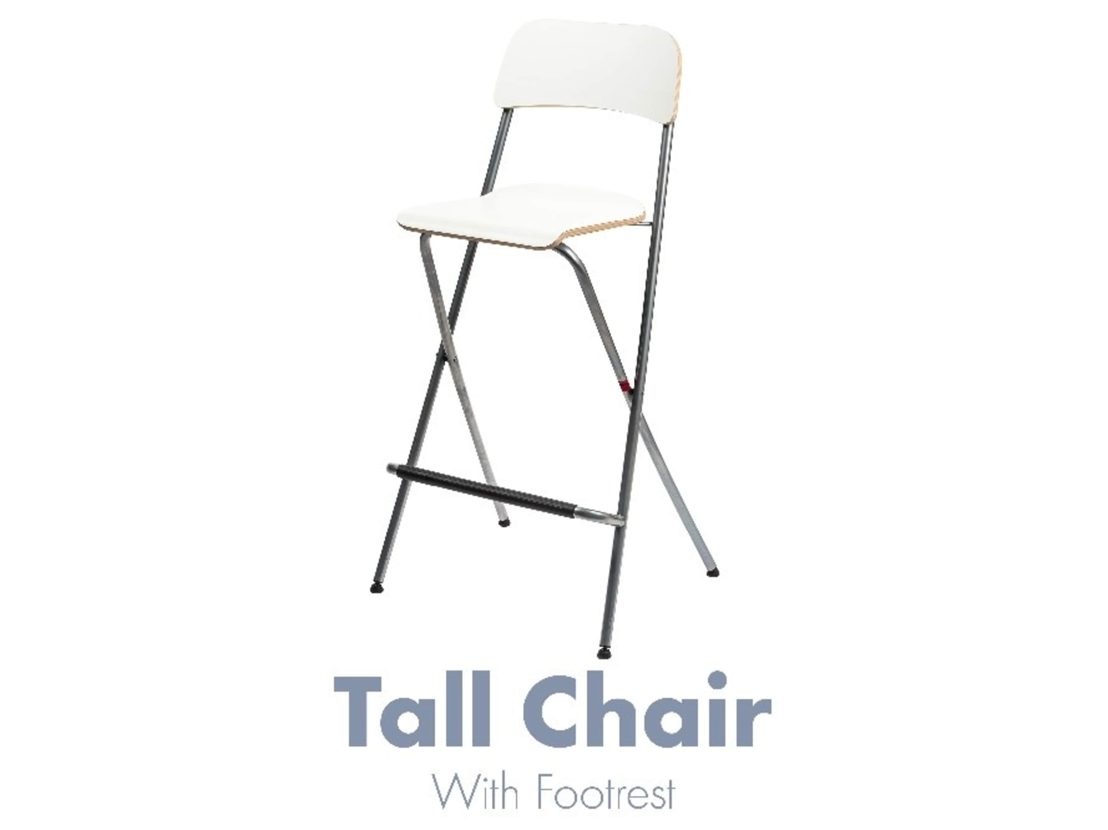 Tall Chair with Footrest