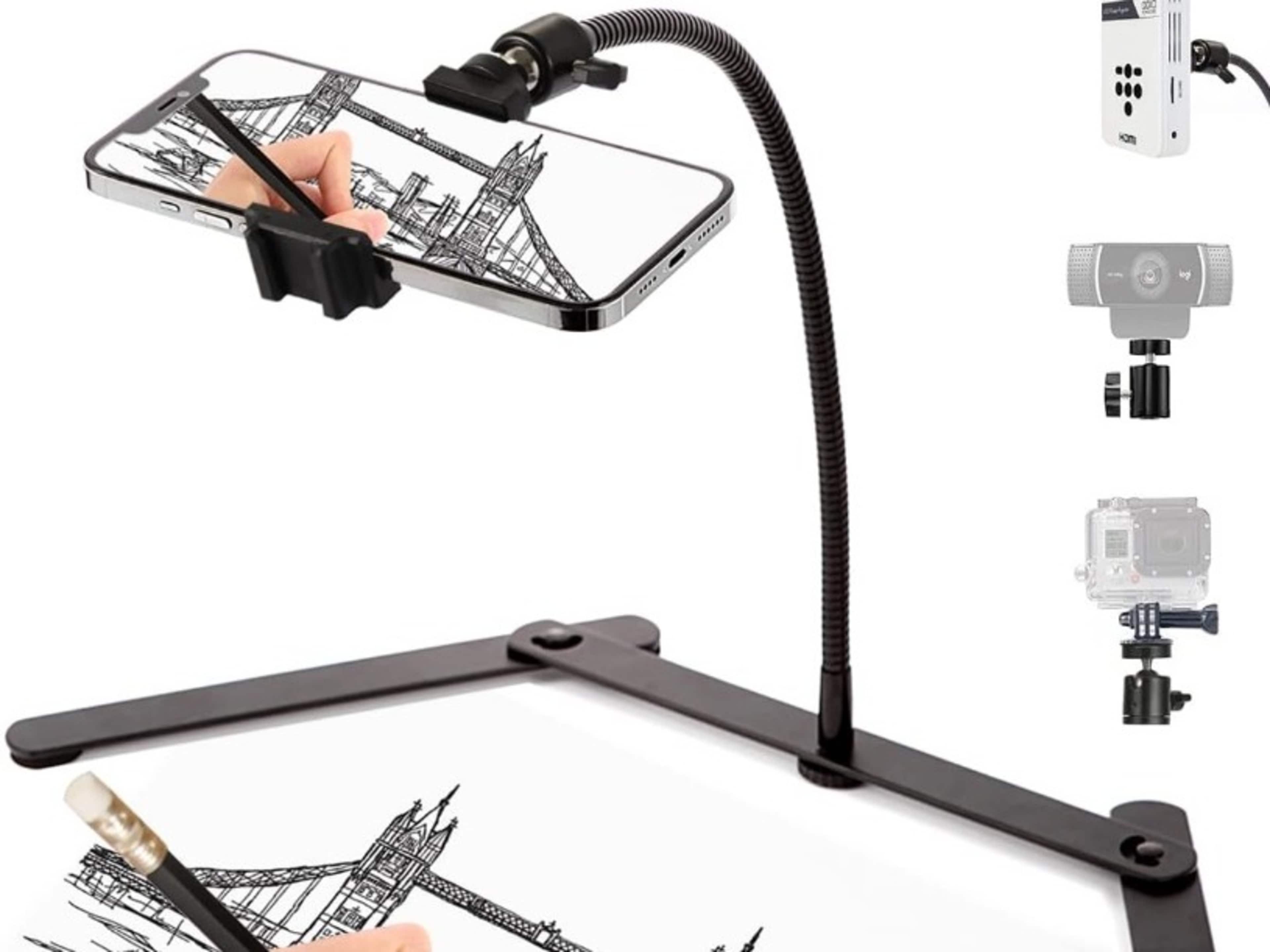 Overhead Phone Mount Tripod for hands free content