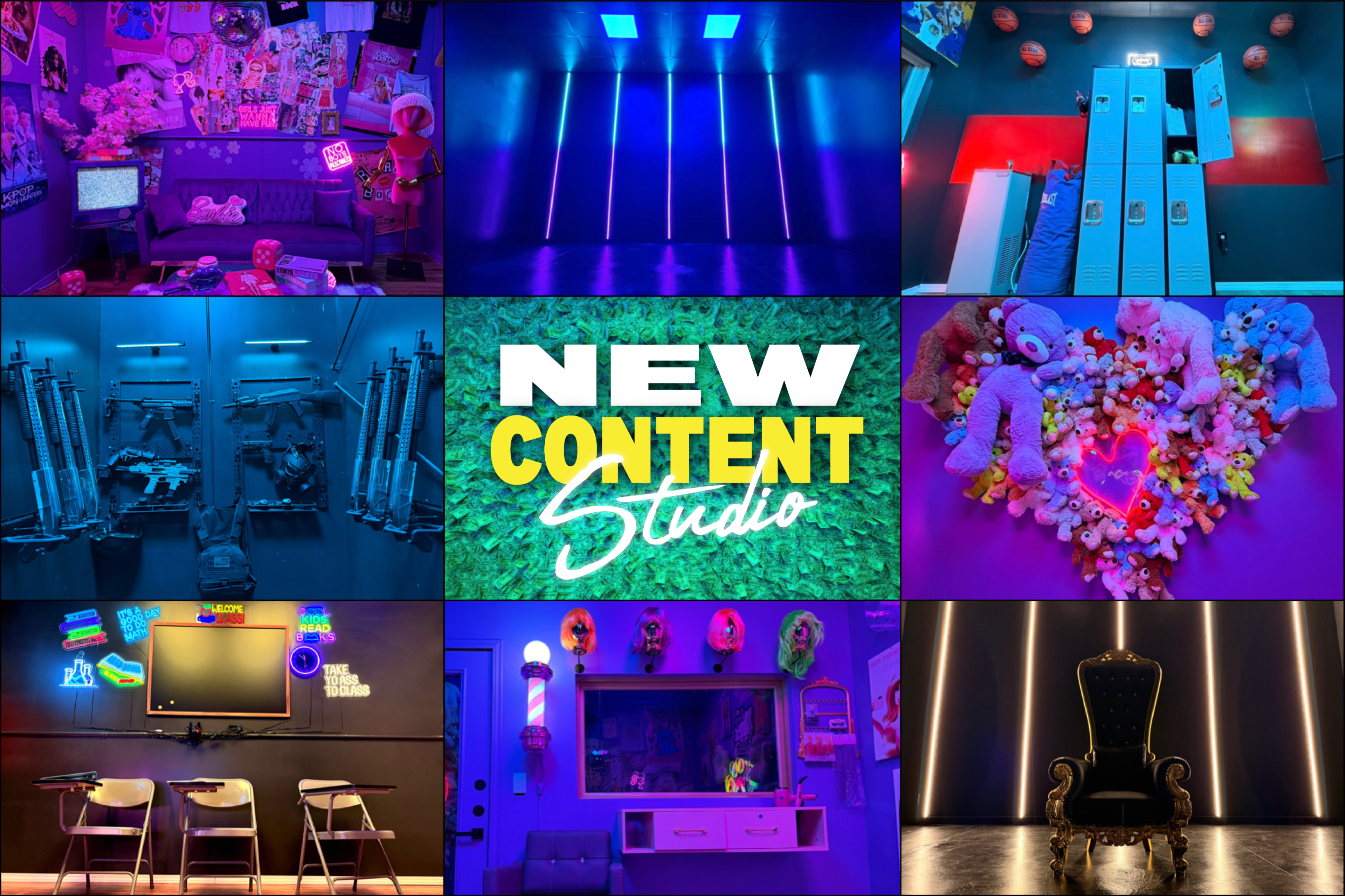 NEW CONTENT STUDIO | Salon | Classroom | Gun Range | Money Wall + More (Smoking Allowed) Image in , Houston, TX