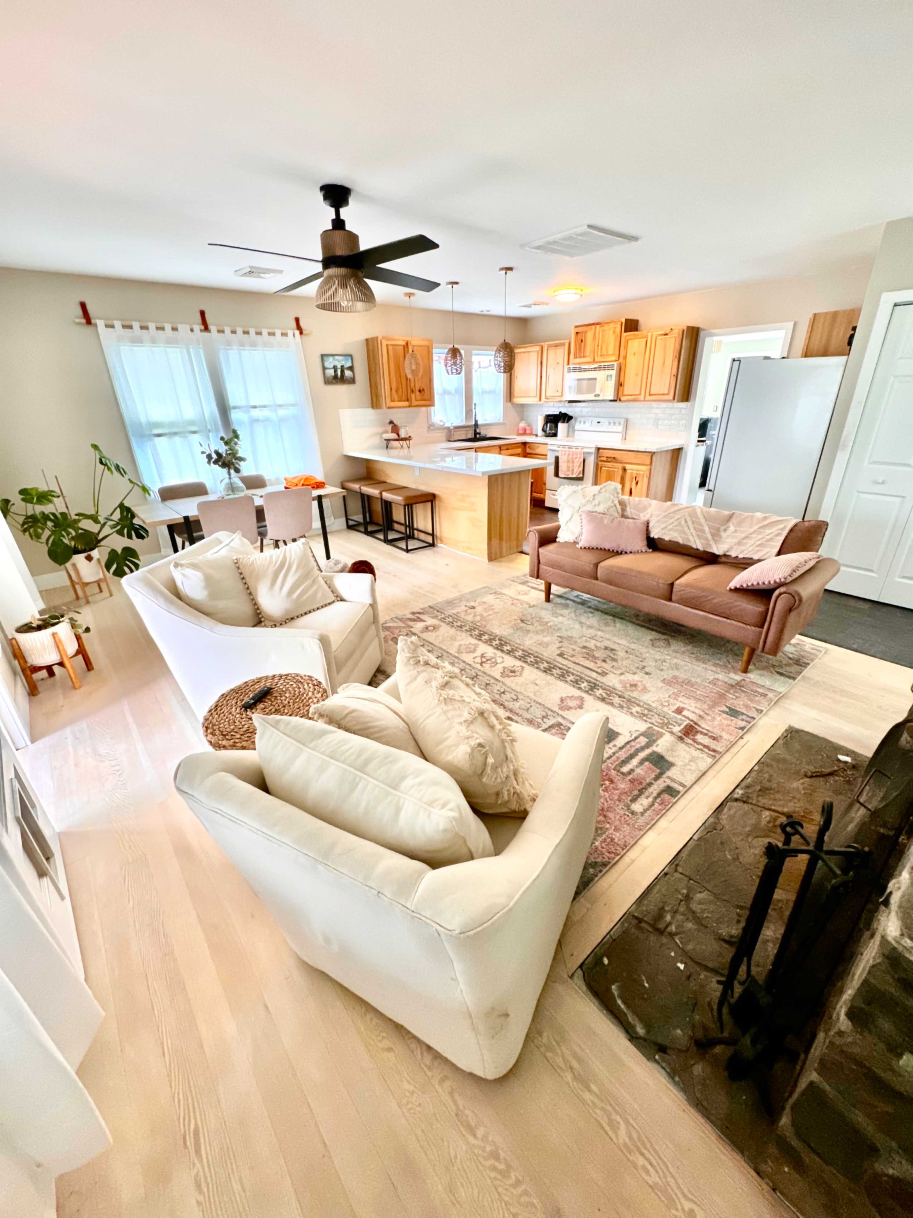 Updated Airy Boho Lake House Image in Sand Lake, Averill park, NY