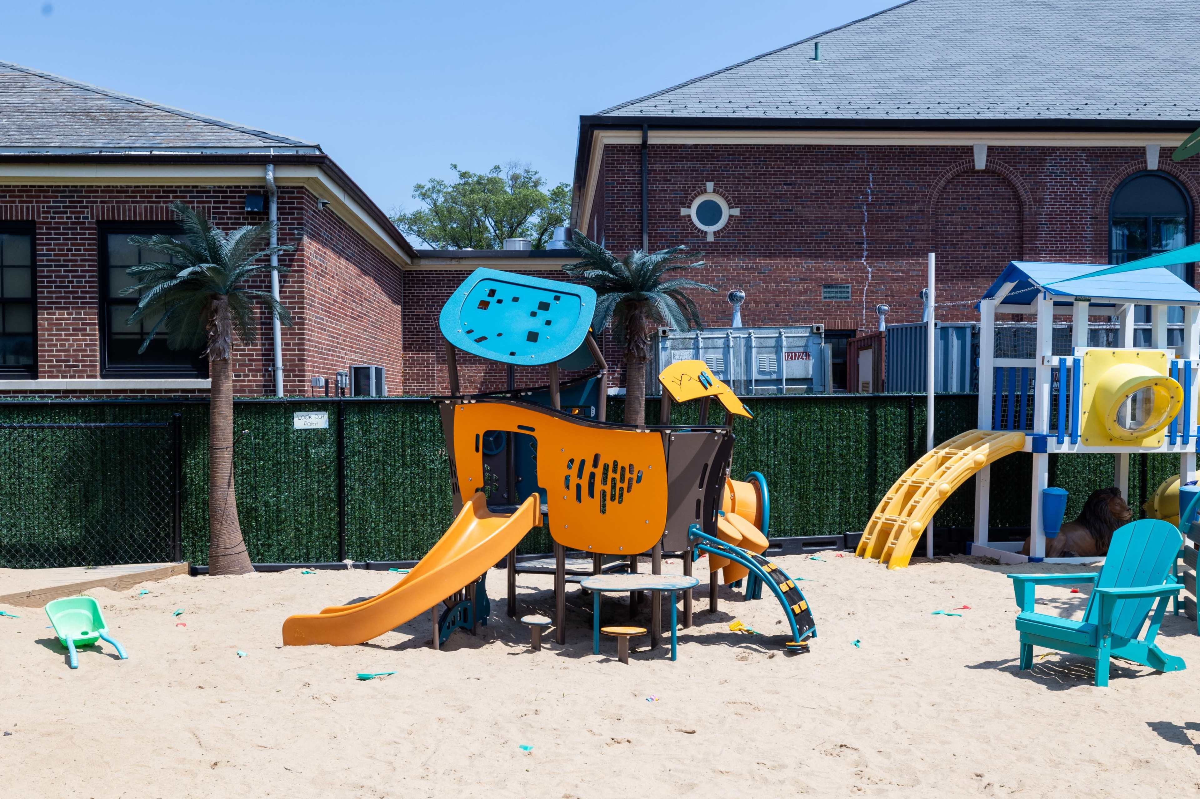 Bright Caribbean Beach Themed Playground Image in Hempstead, East Rockaway, NY