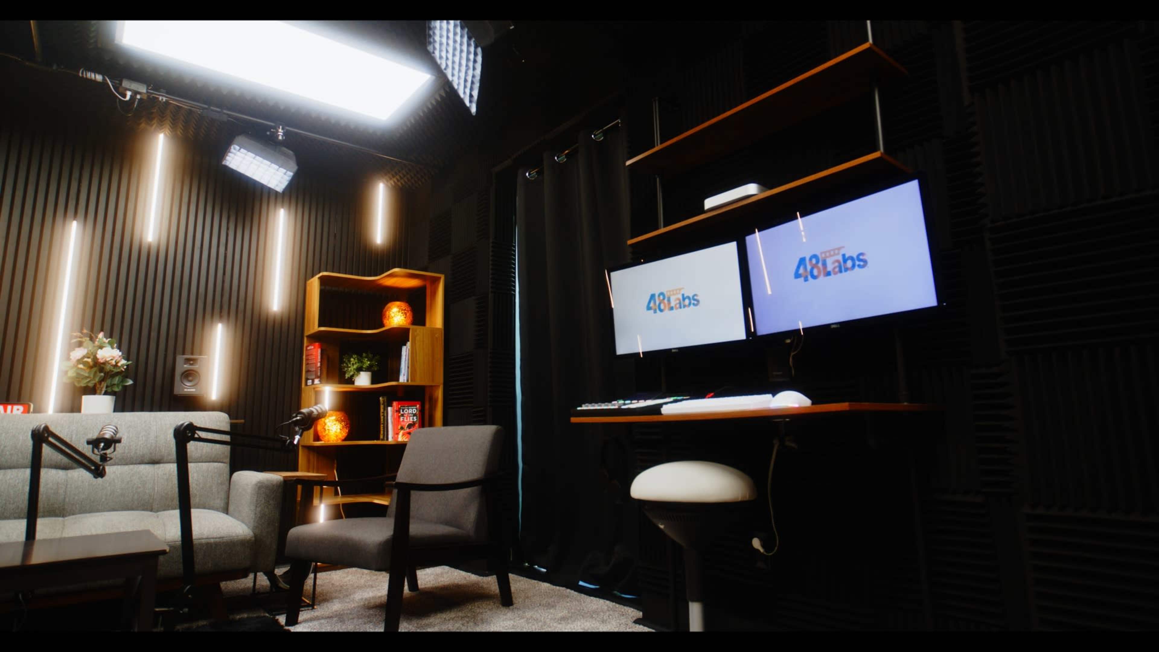 Podcast & Video Studio — Soundproof, Plug-and-Play | Peoria Image in Downtown Peoria, Peoria, AZ