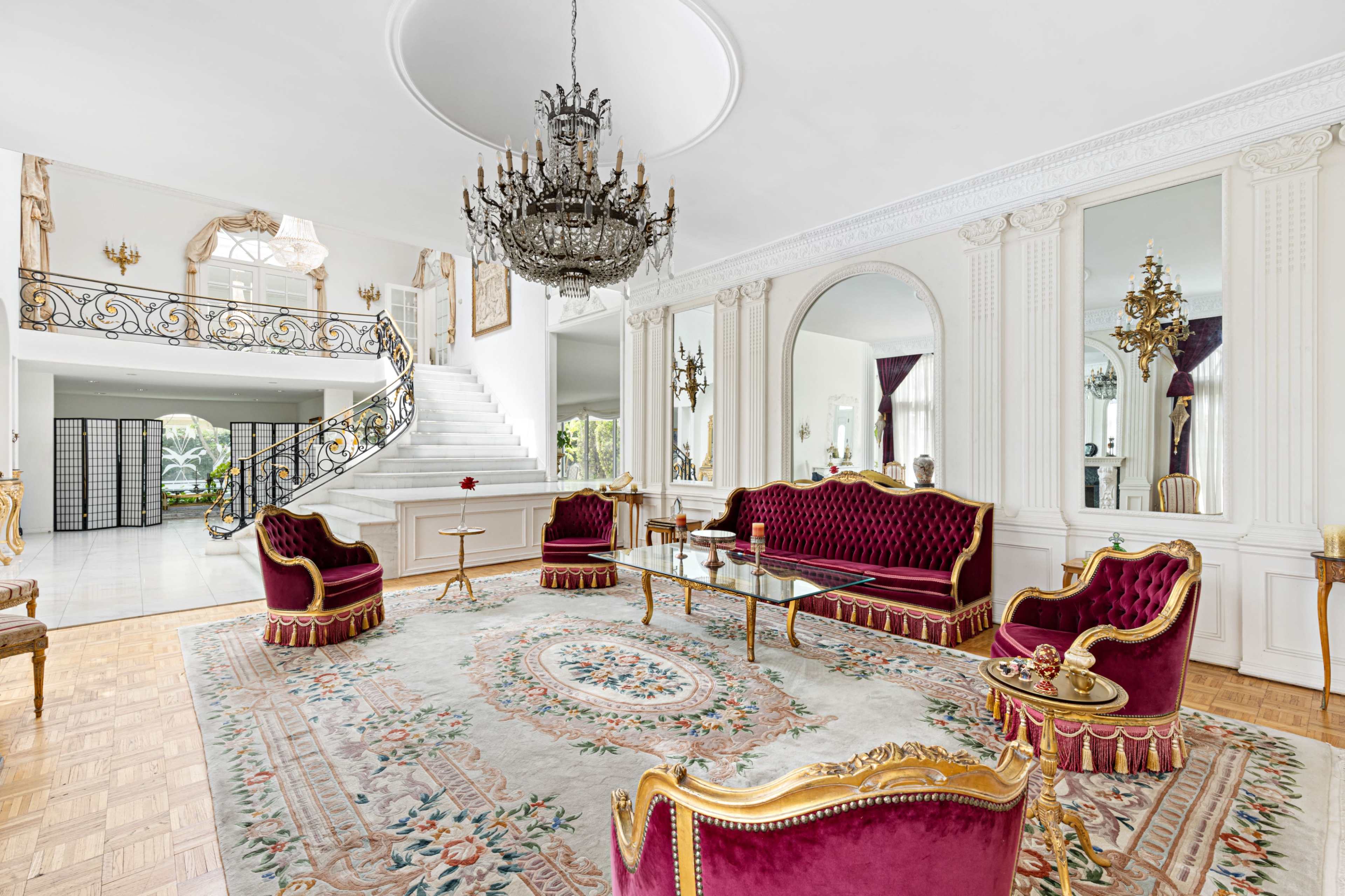 Ancient Greek & Persian Style White Mansion with Natural Light Image in Northridge, Northridge, CA