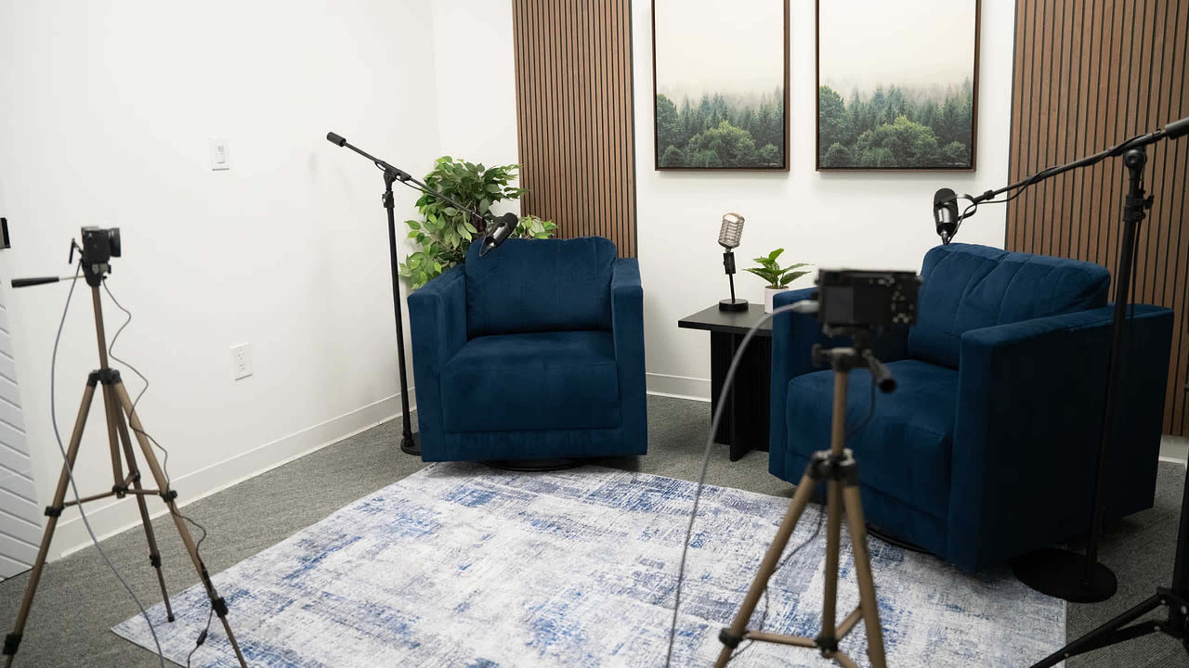 Downtown Fort Worth Podcast Studio - 2 Cameras Image in Sundance Square, Fort Worth, TX