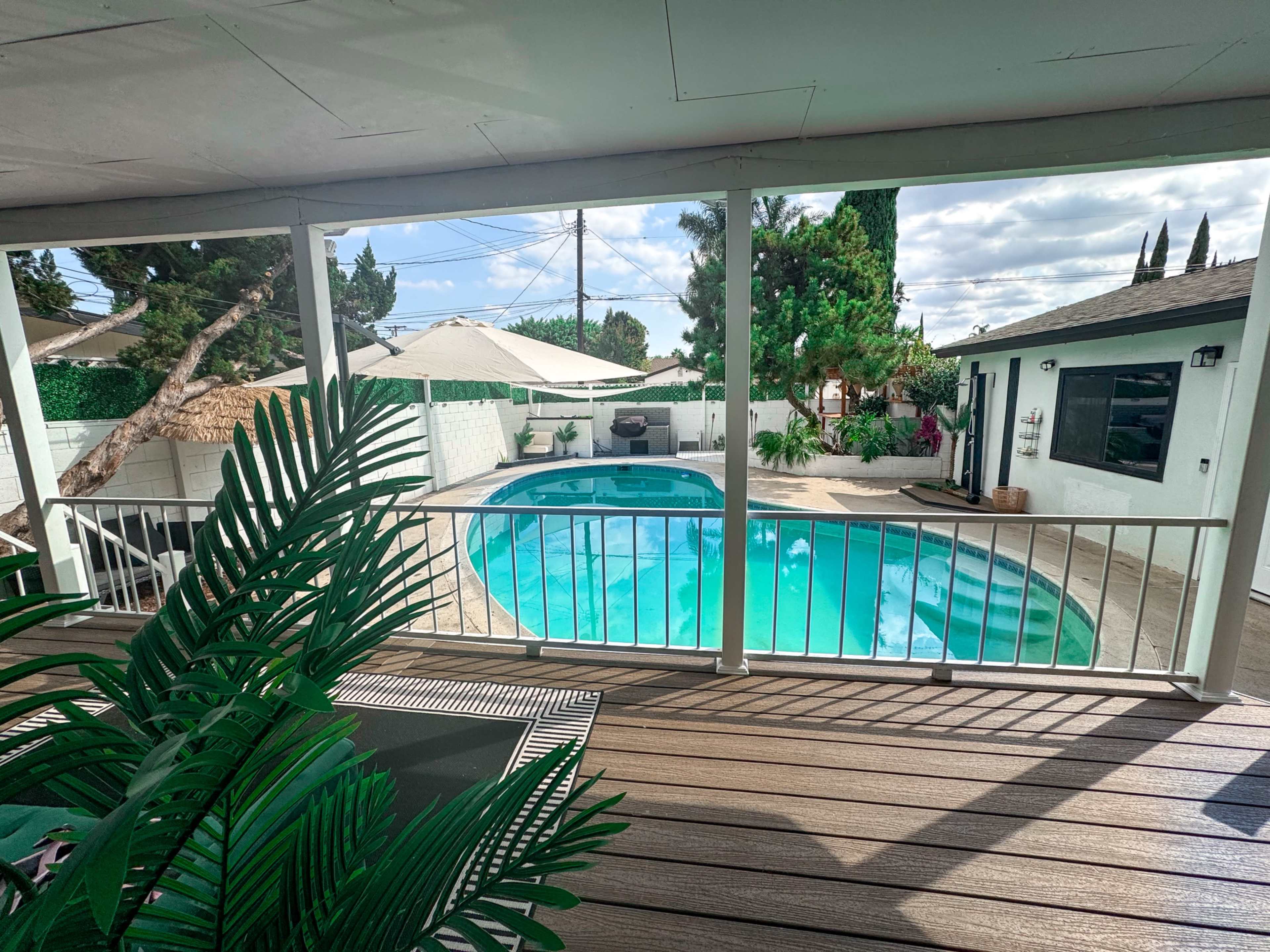 Boho Tropical Oasis with Pool, Tiki Bar & Lounge w/ indoor Casita- Casa Love Studios Image in North Hills, North Hills, CA