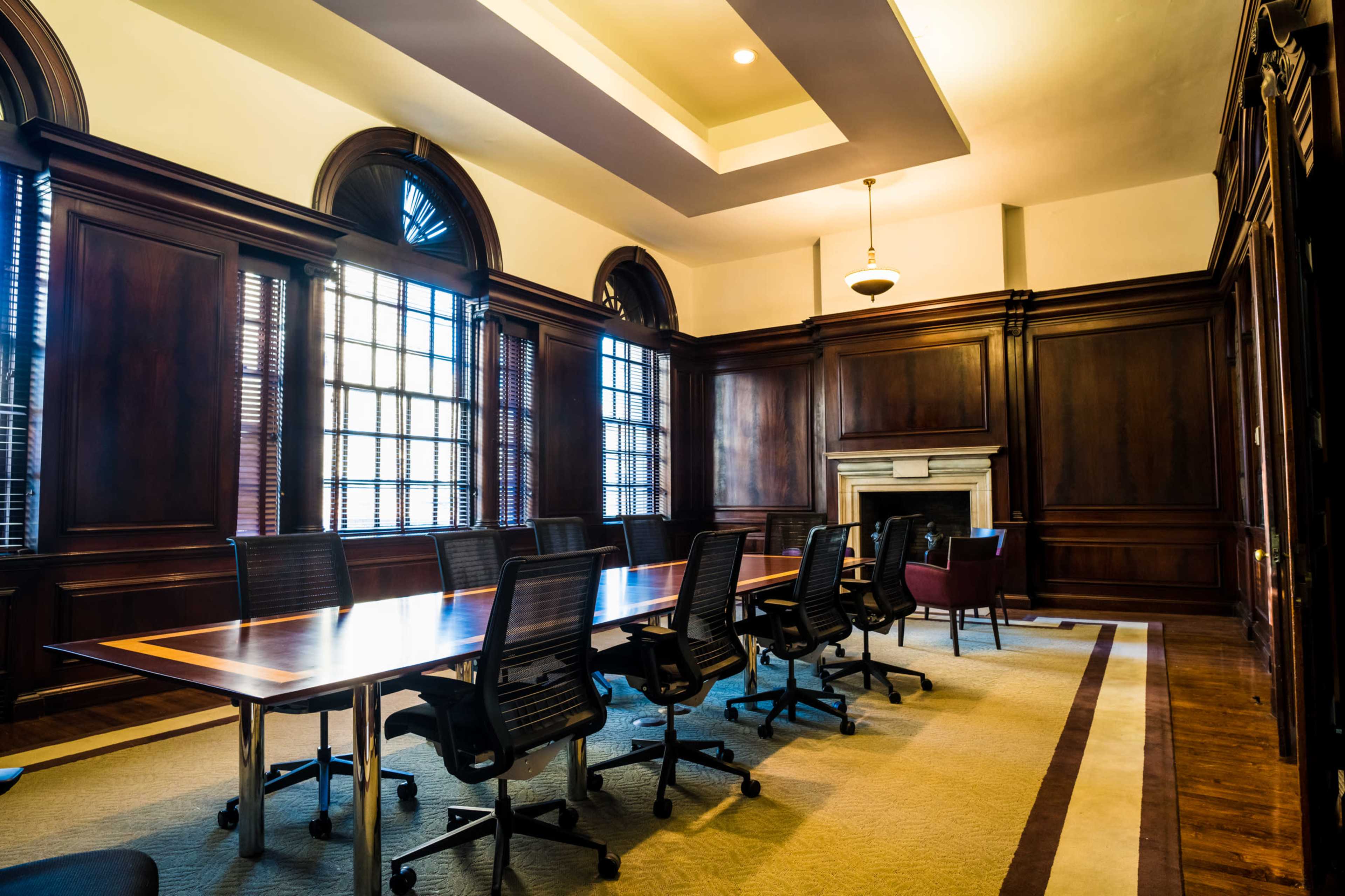 Mahogany/leaded glass Society Hill Boardroom Image in Center City East, Philadelphia, PA