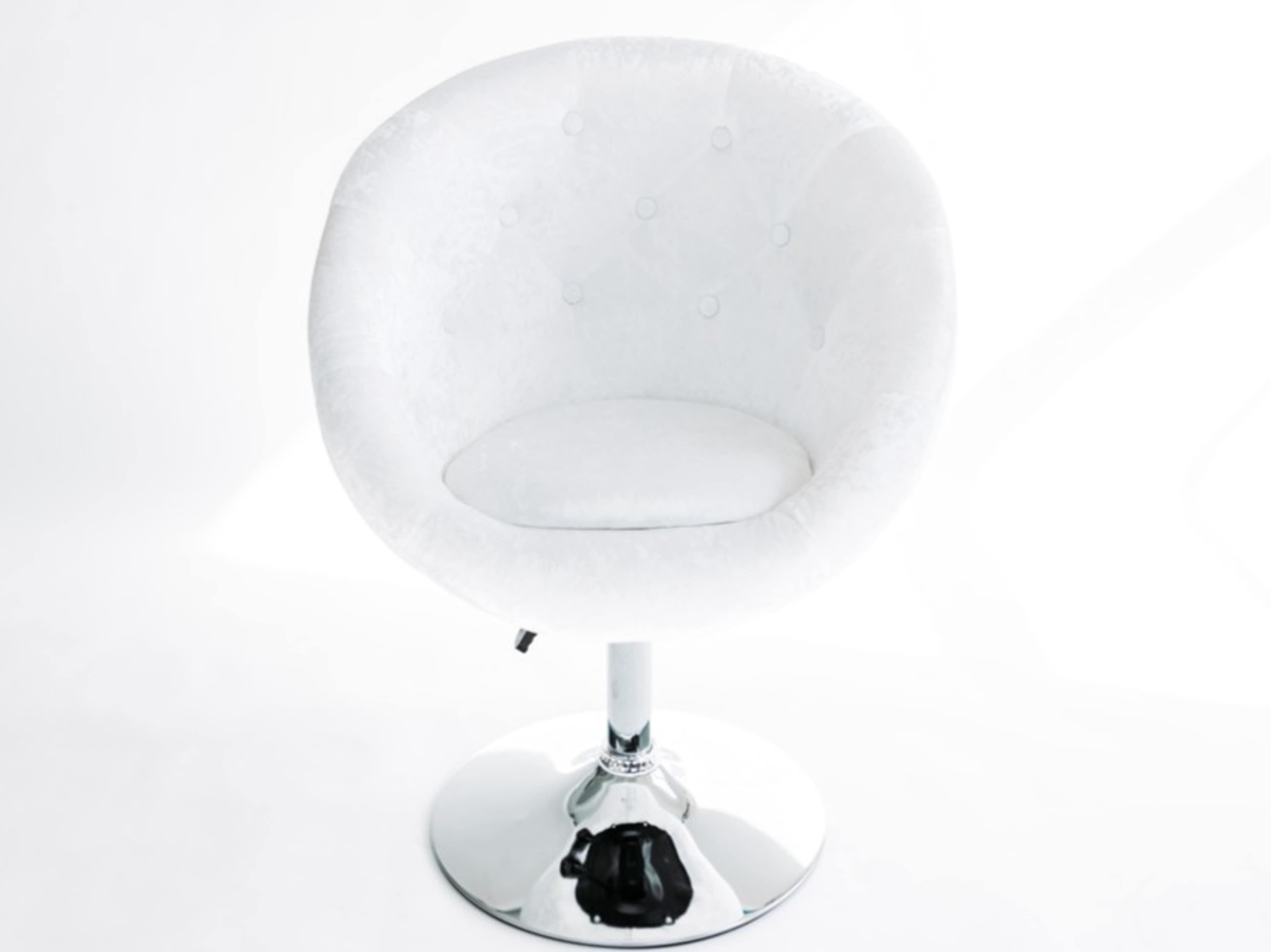 Round Tufted Vanity Chair