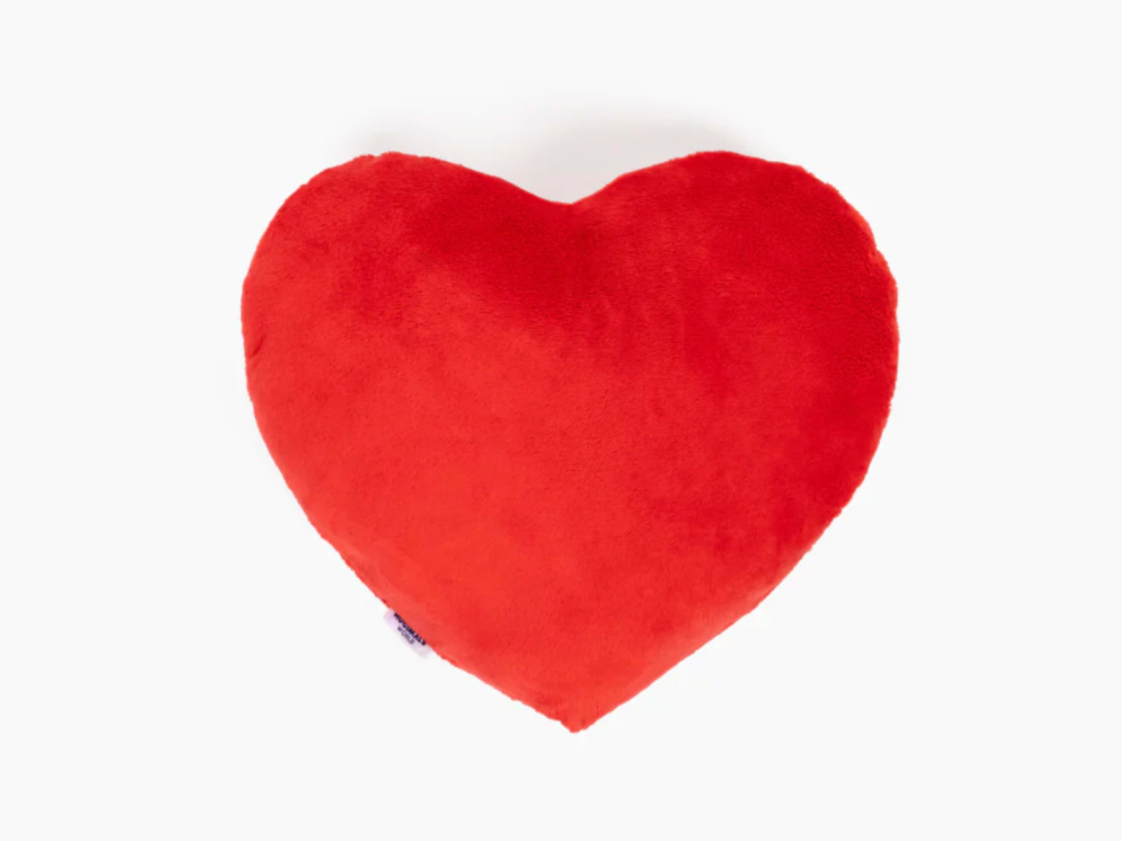 Soft Plush Heart Pillow - Red