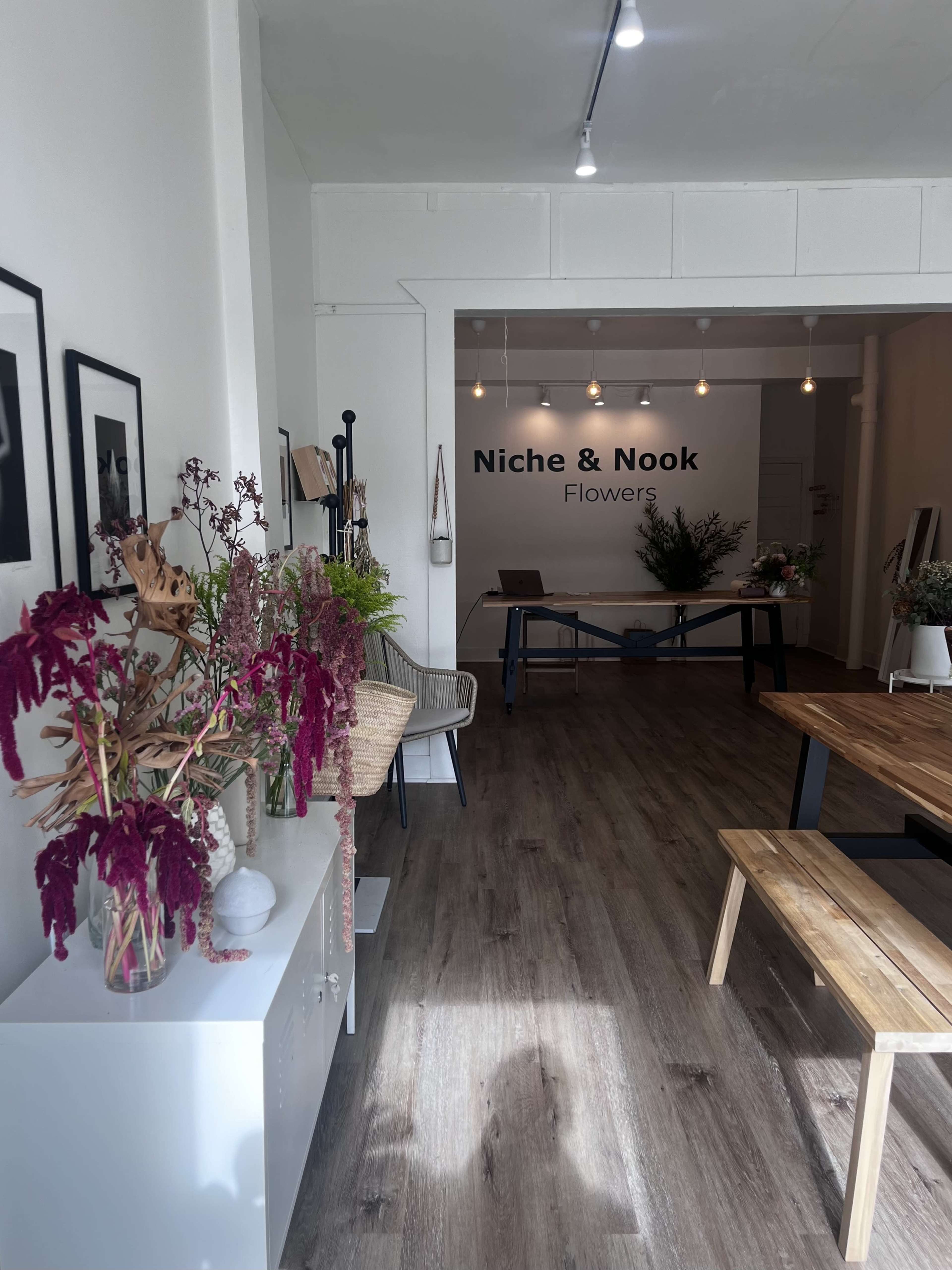 Minimalist Flower Studio Image in Polk Gulch, San Francisco, CA