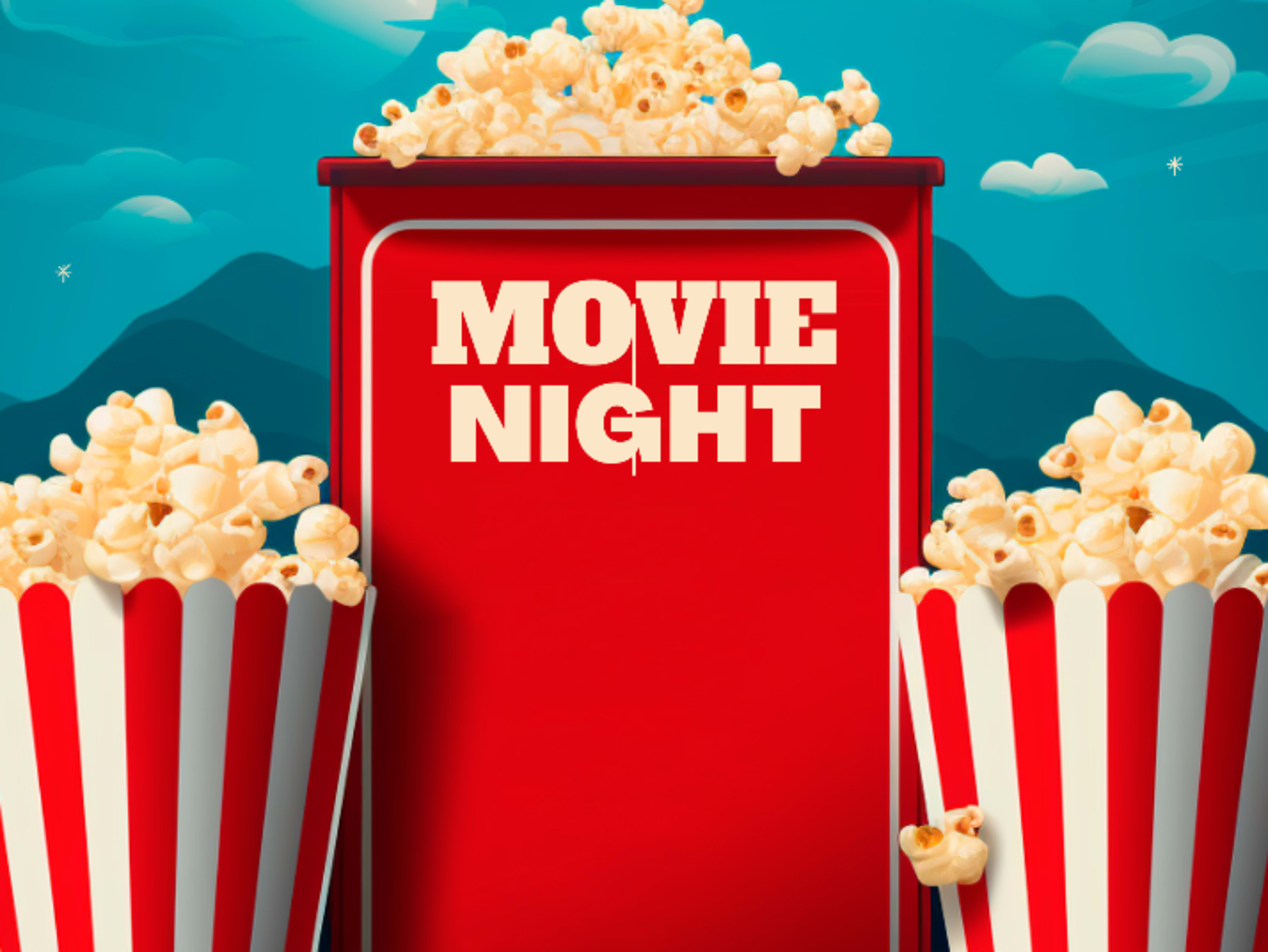 Movie screen projector and surround sound 