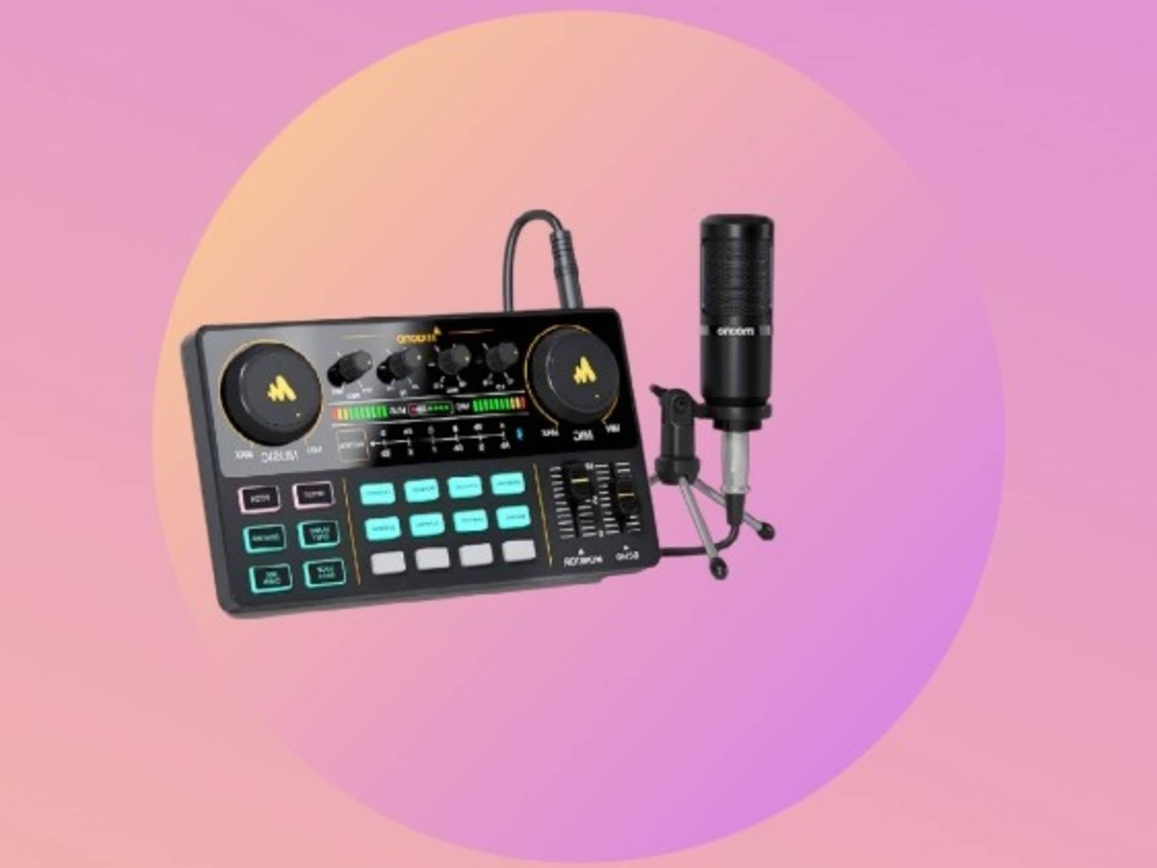 Podcast smart mixer and mic
