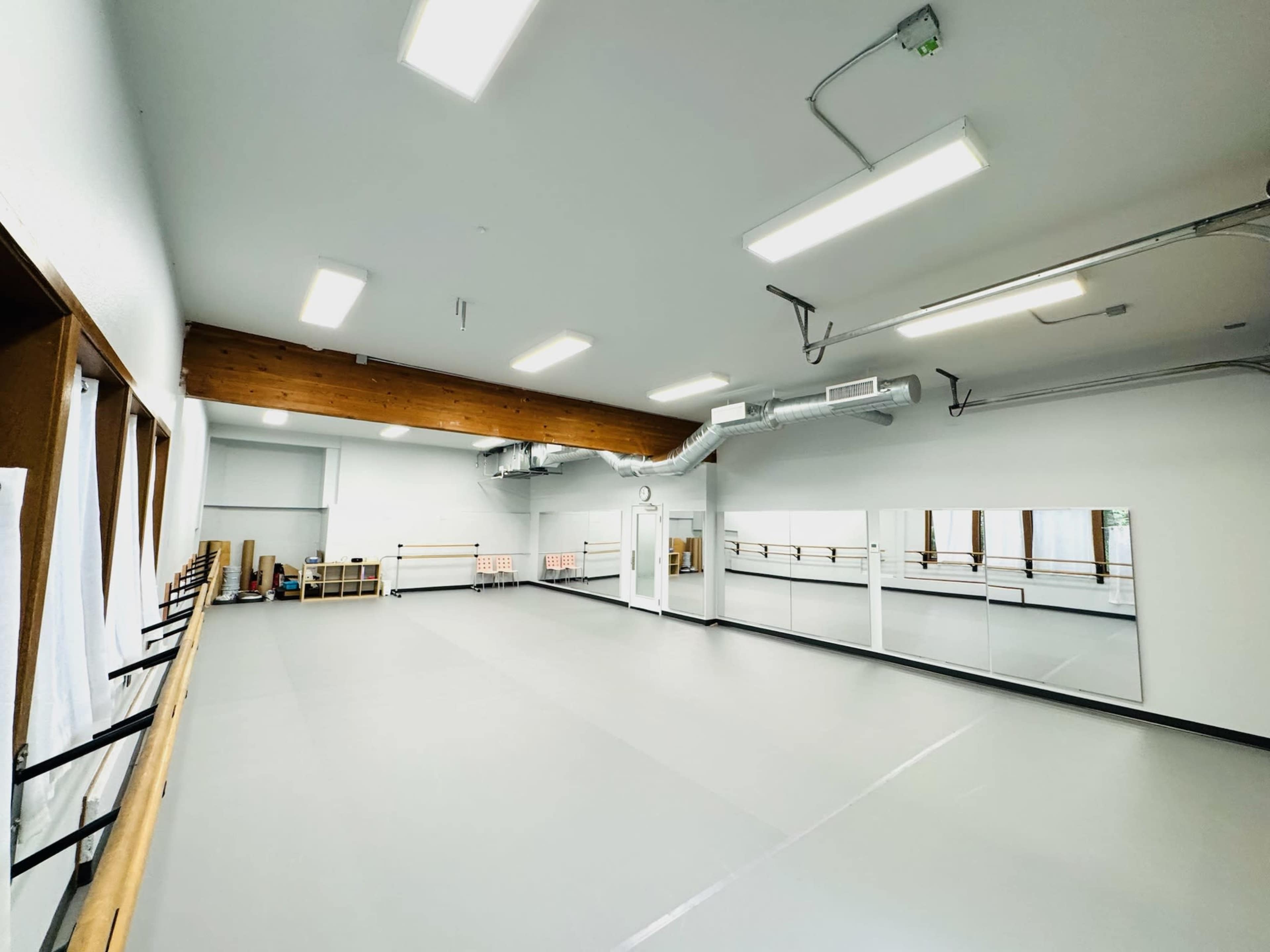 1000sf Ballet studio with new marley floors Image in Wilburton, Bellevue, WA