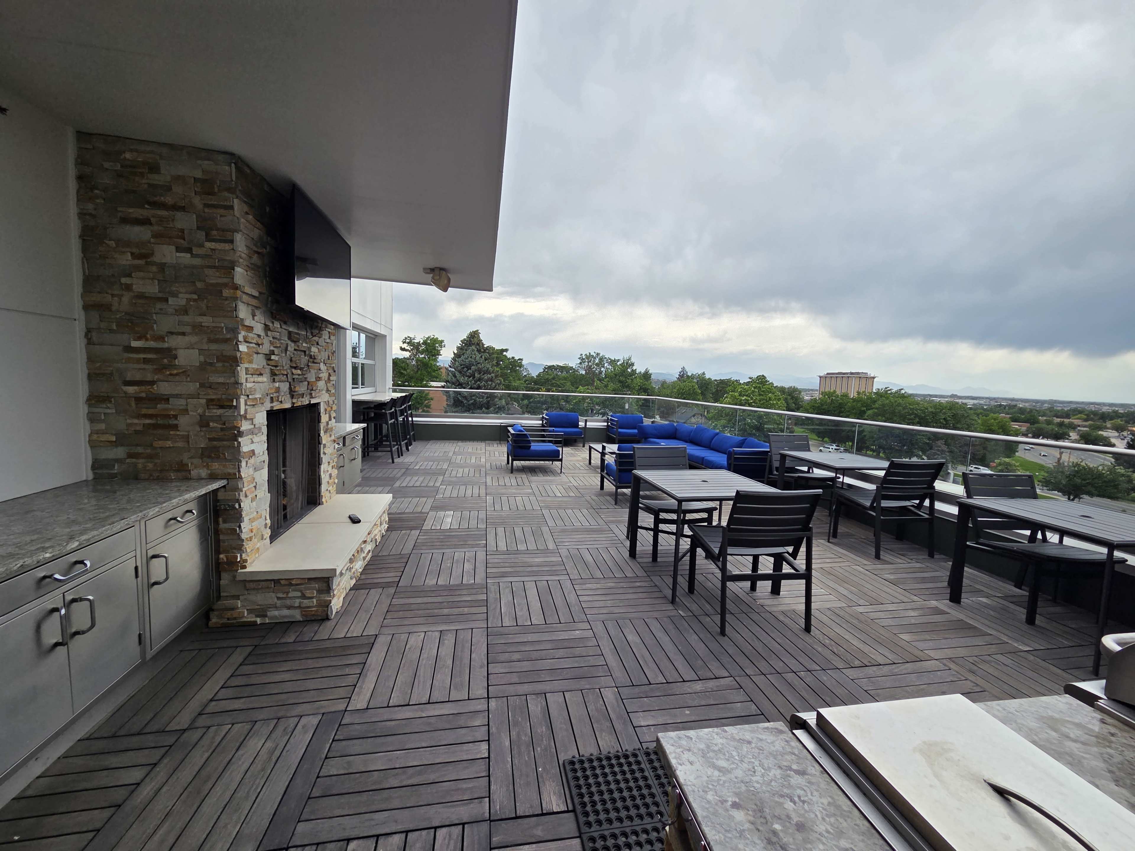 Rooftop lounge with view of downtown Denver Image in Englewood, Englewood, CO