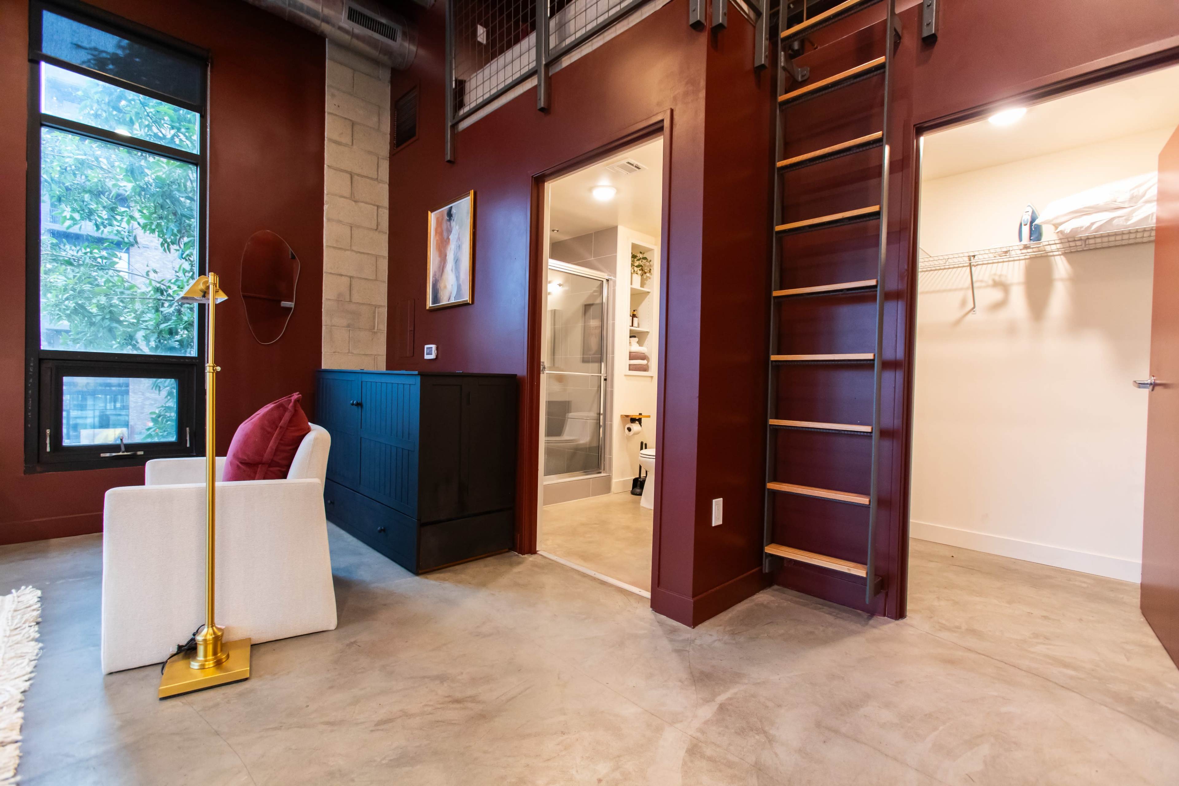 Studio Loft | Garage Door | Murphy Bed | DTSA | AC Image in Lacy, Santa Ana, CA