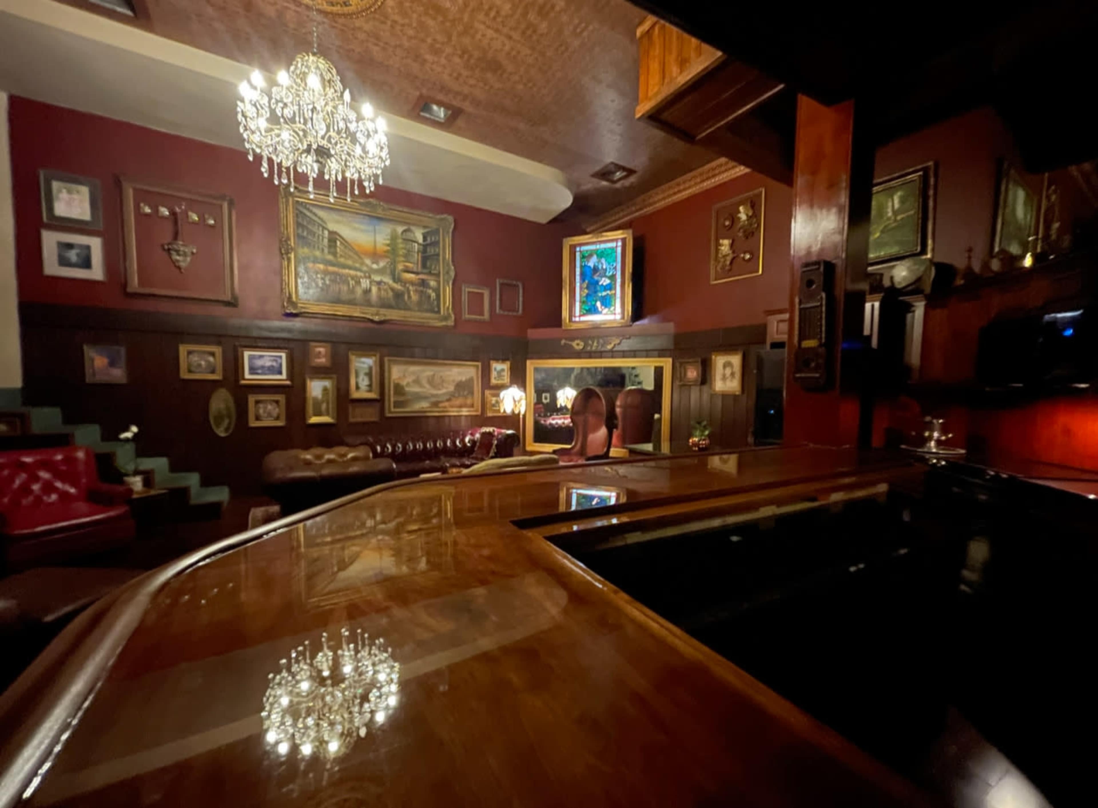 Bar lounge with a fireplace and stage. Image in North Hollywood, North Hollywood, CA