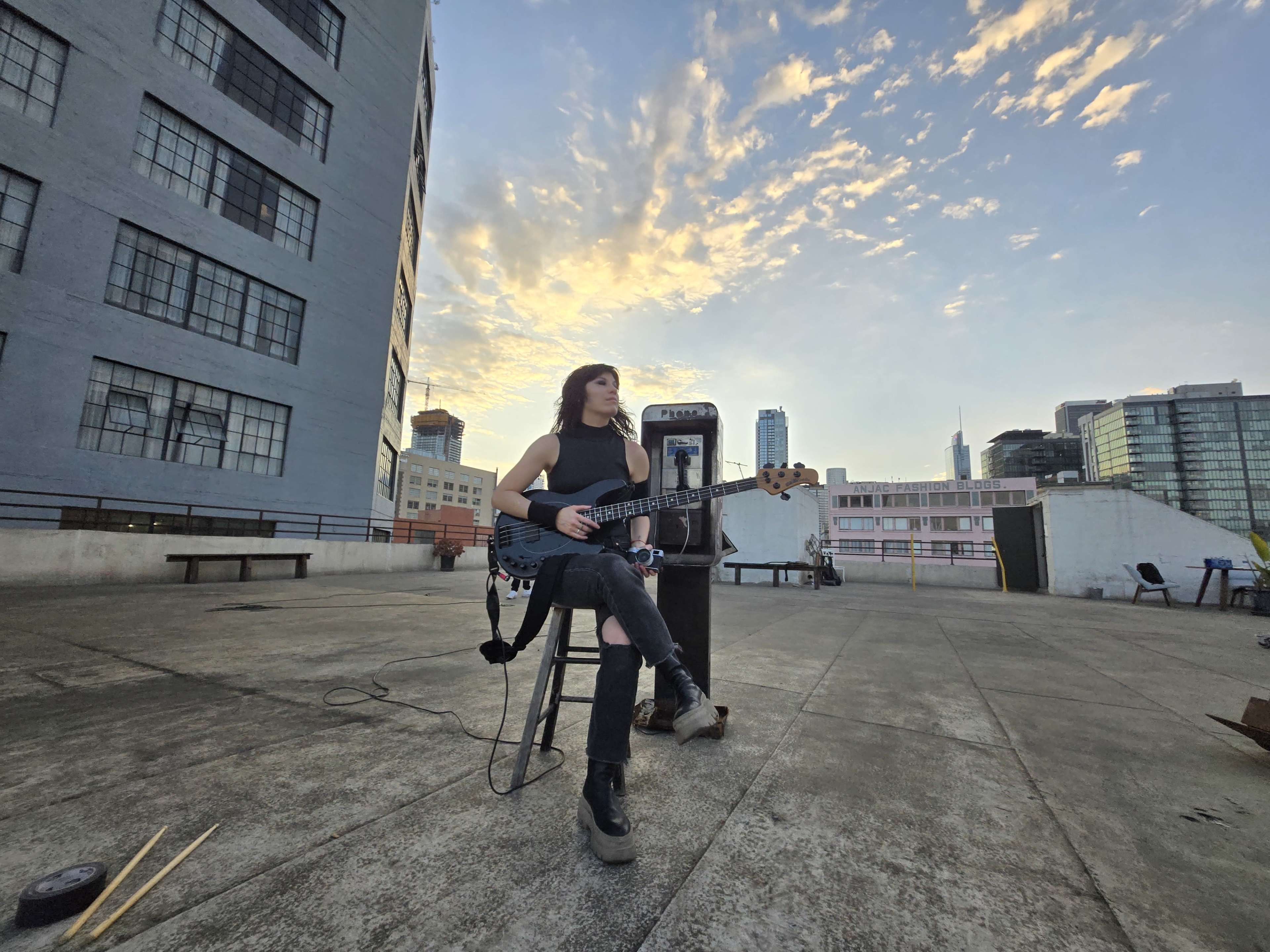 Skyline Serenity: An Exclusive DTLA Rooftop Image in Central LA, Los Angeles, CA
