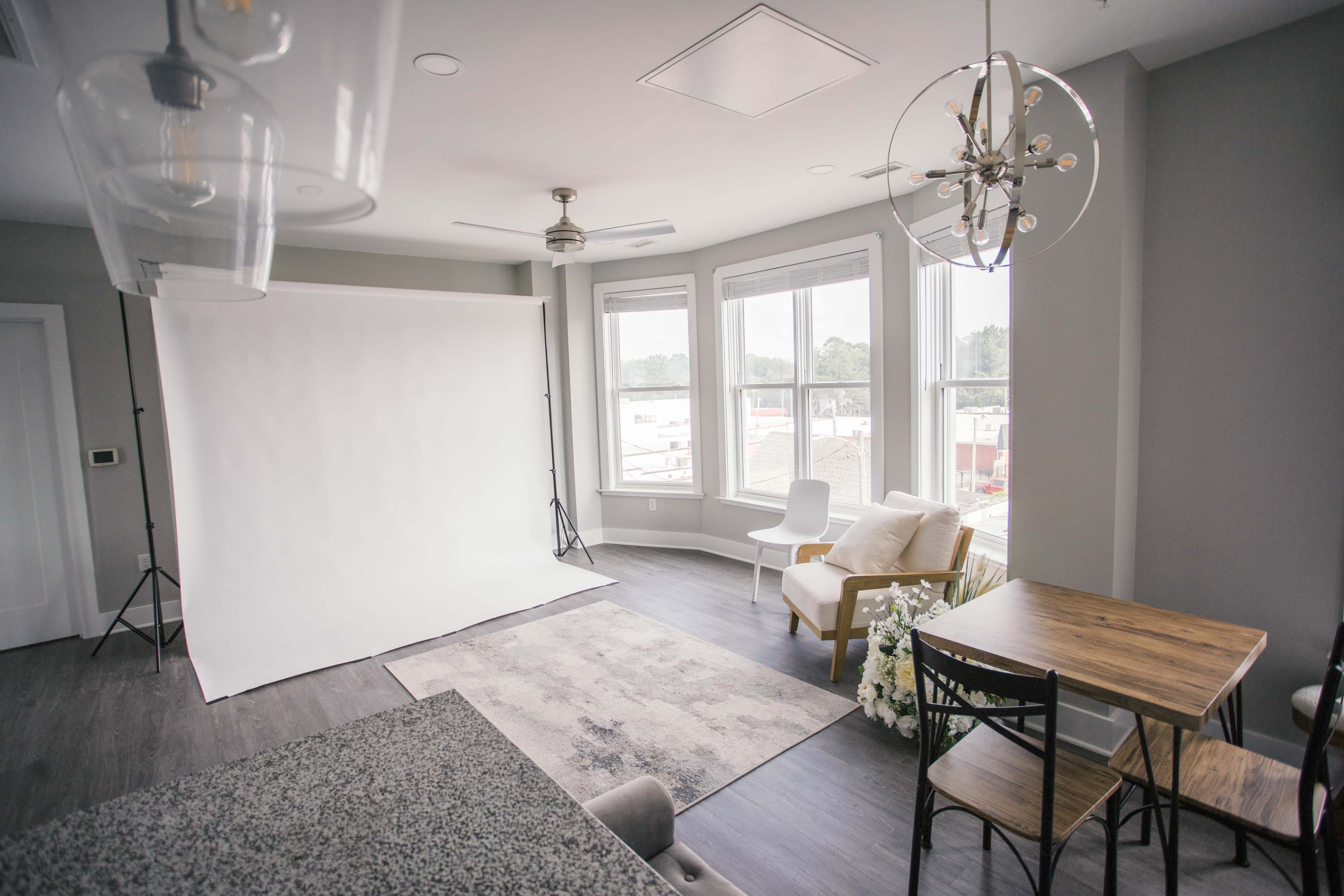 Modern Natural Light Photo, Video & Content Studio with Downtown Views Image in Fuquay-Varina, Fuquay Varina, NC