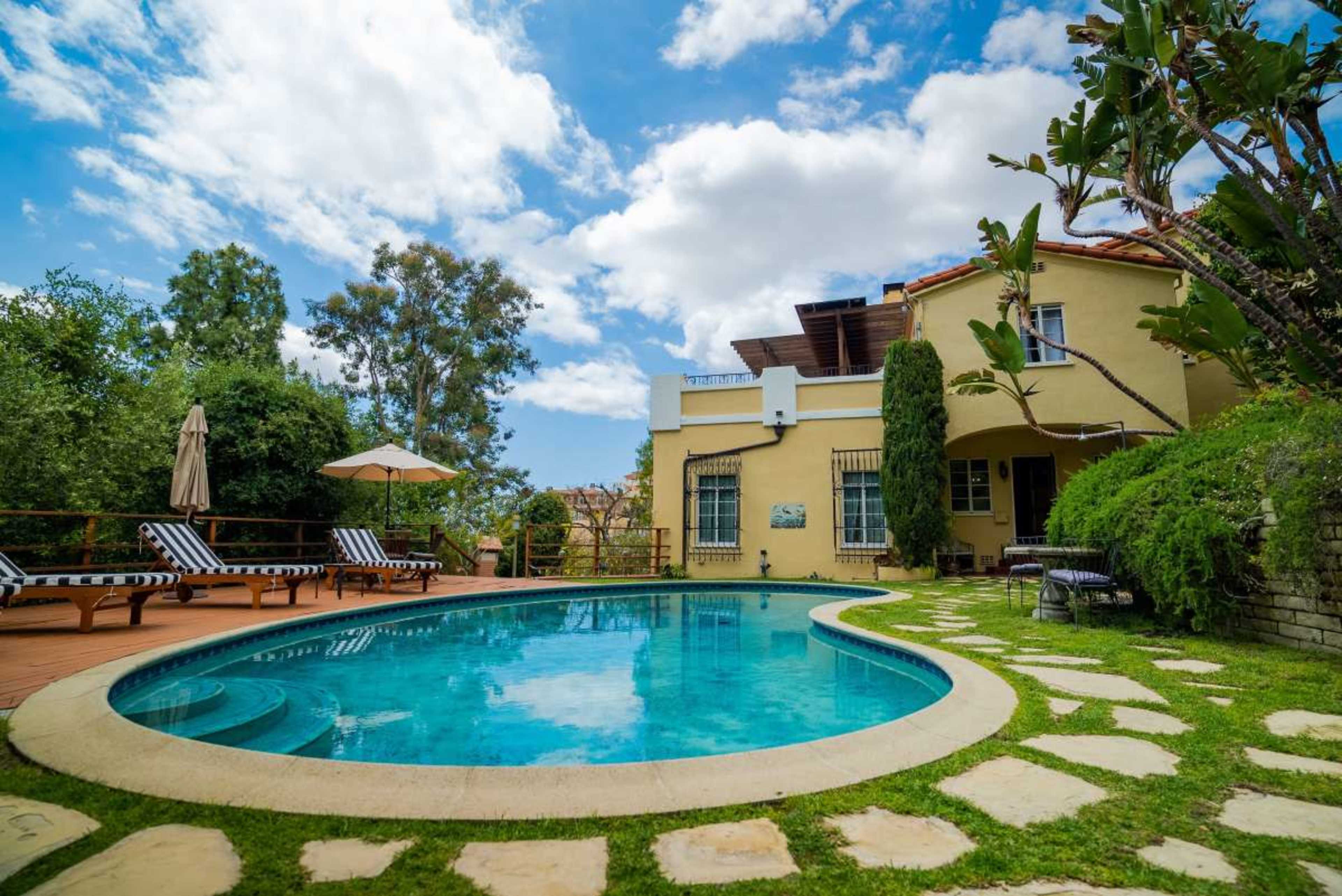 1930s Mediterranean style Estate on Hollywood Hills Image in Los Feliz, Los Angeles, CA