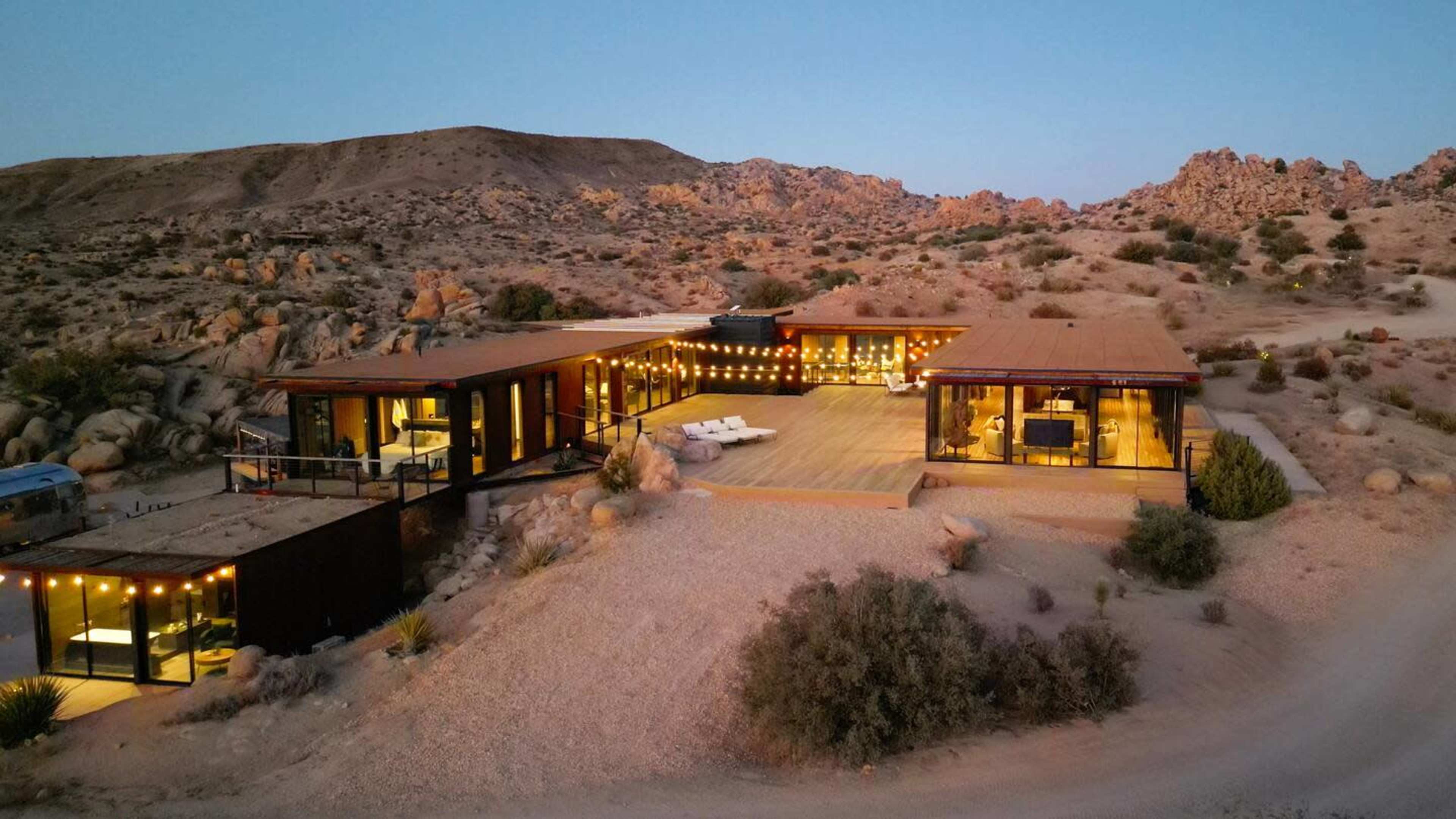 Iconic 7,000sf Glass Villa + Boulder Pool on 350ac Image in , Pioneertown, CA