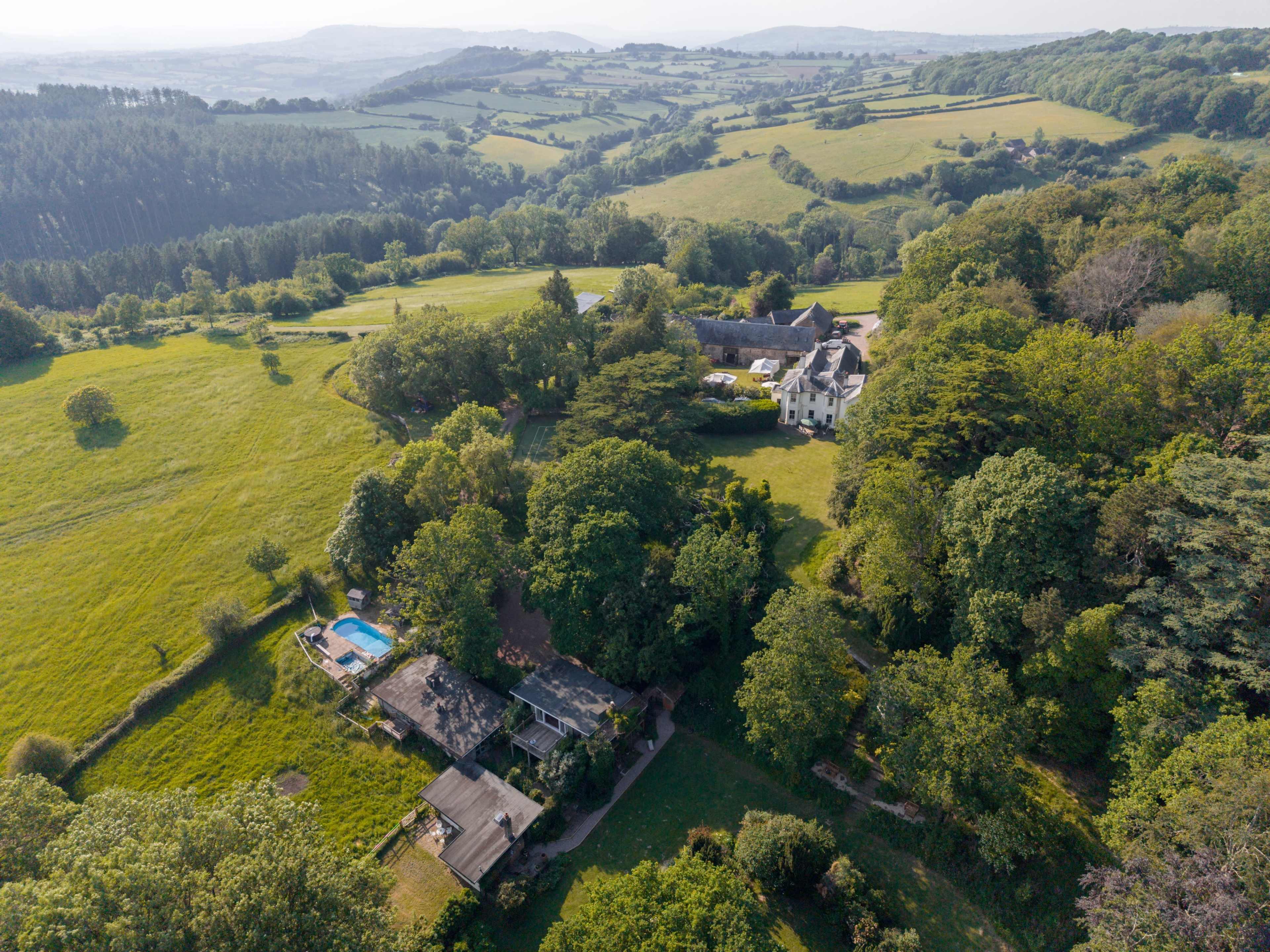 Country House with Party Barn and Rustic Outbuildings Image in Welsh Newton, Welsh Newton, Monmouth, ENG