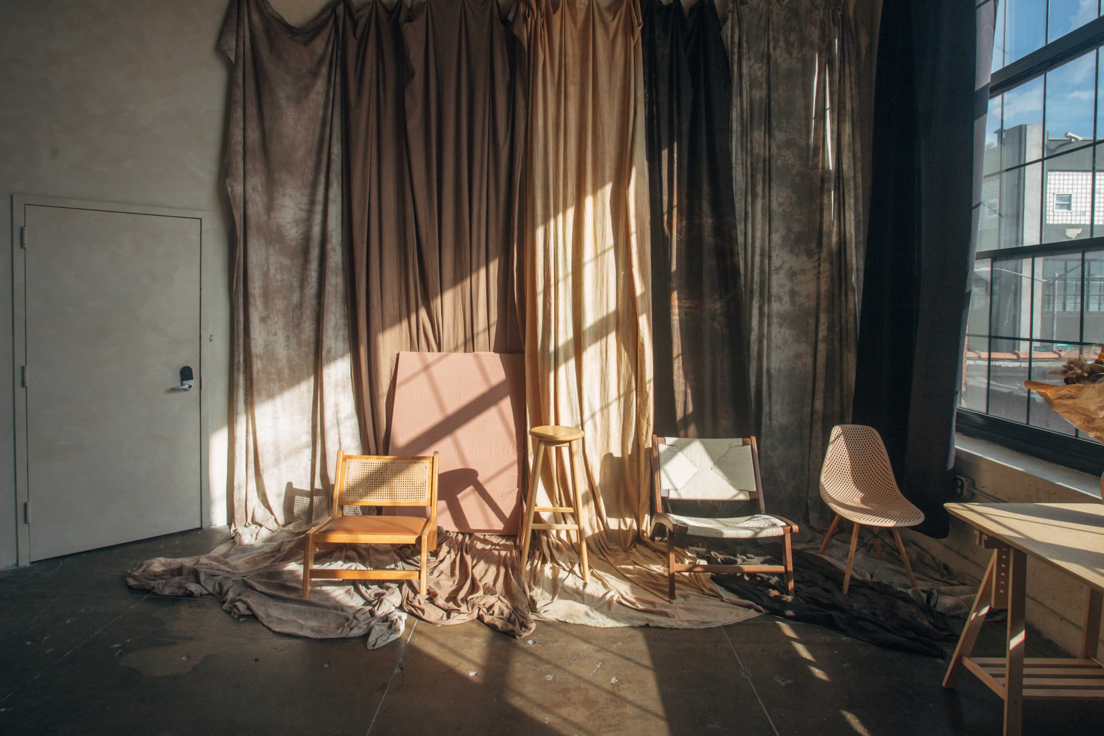 Wabi Sabi studio with Muslin backdrops Image in East Williamsburg, Brooklyn, NY