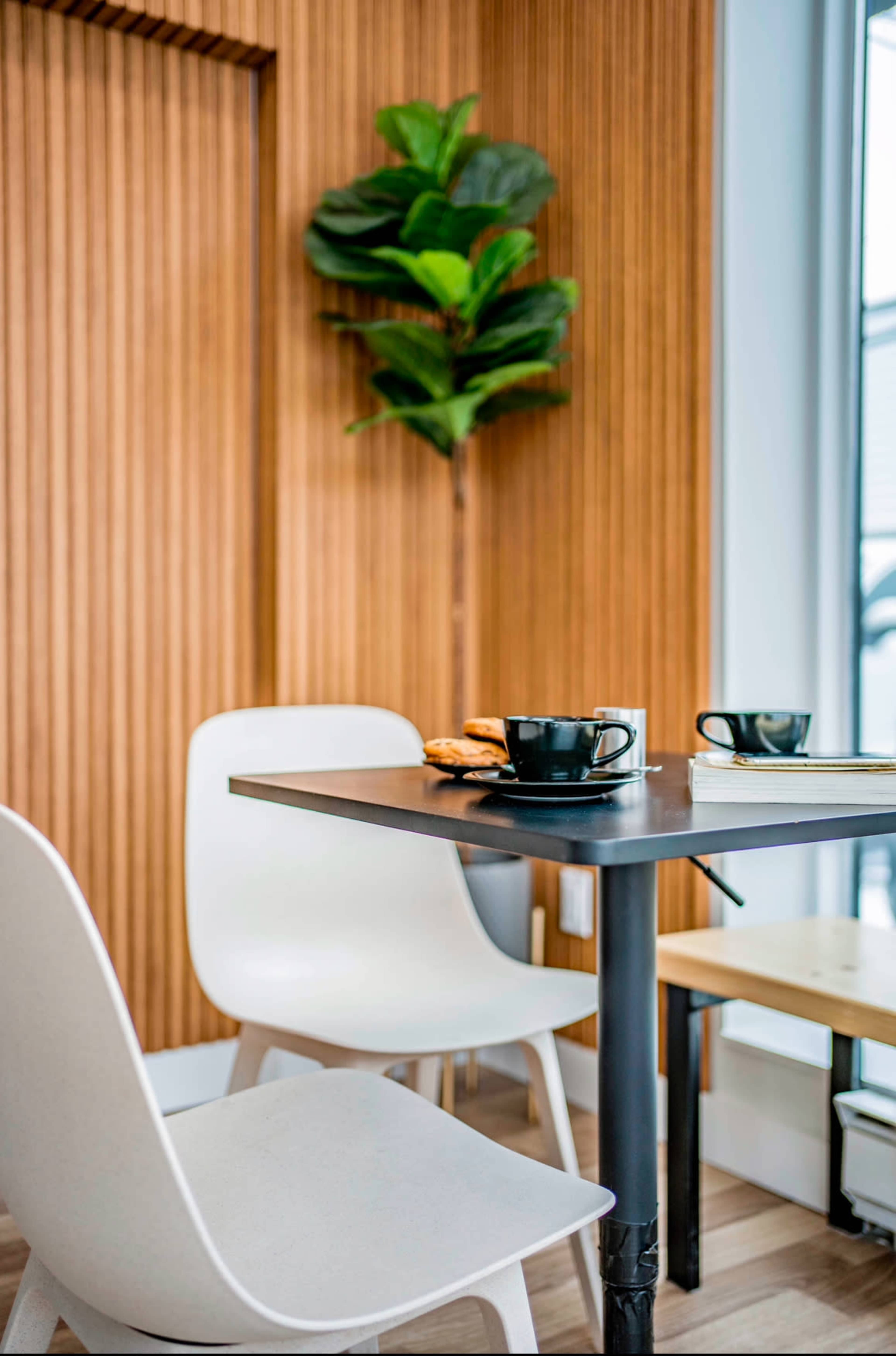 Micro coffee bar in urban neighbourhood perfect for video/photo shoots and intimate clubs, meetings and events. Image in Broadview North, East York, ON